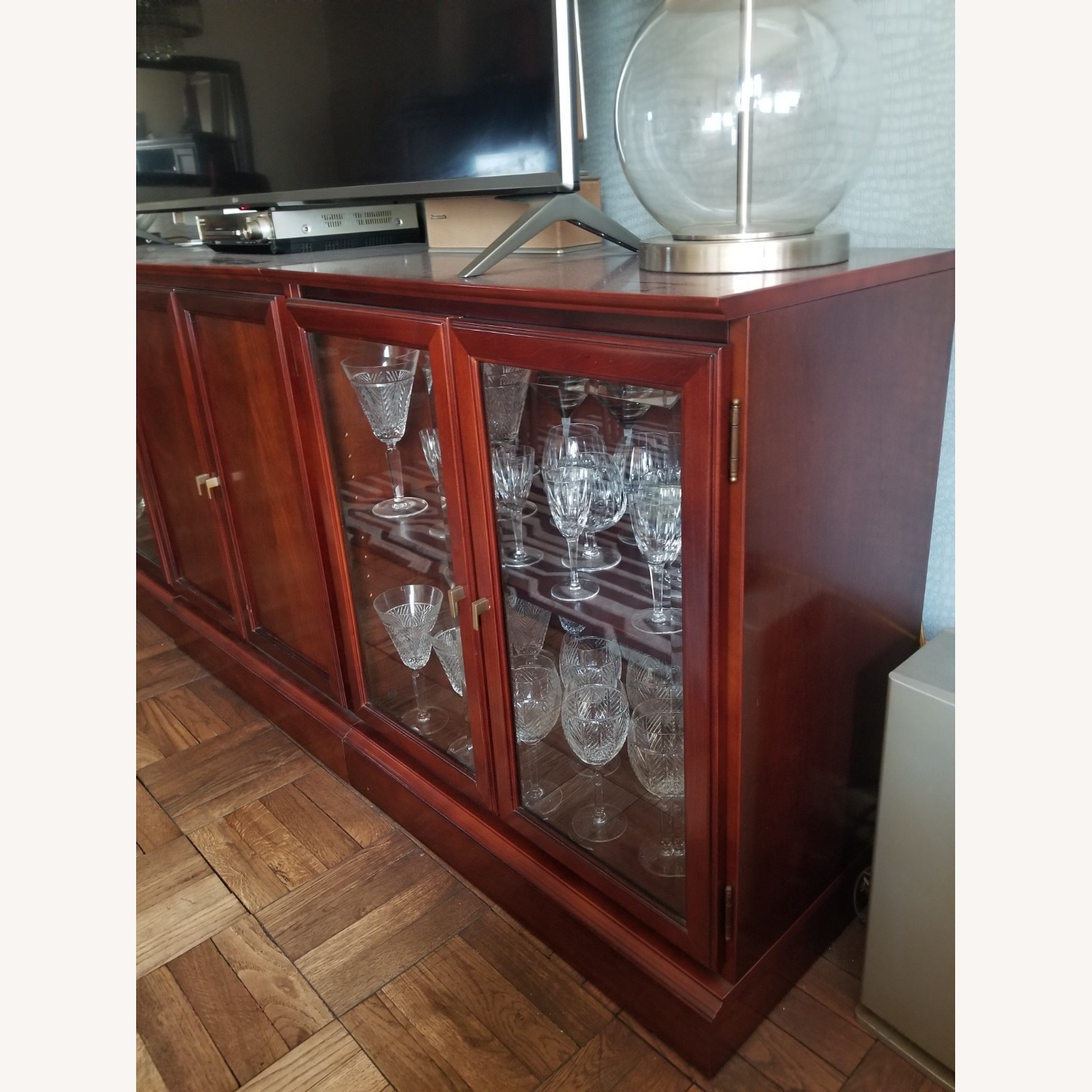 Bombay Company Wood and Glass Cabinets - image-2