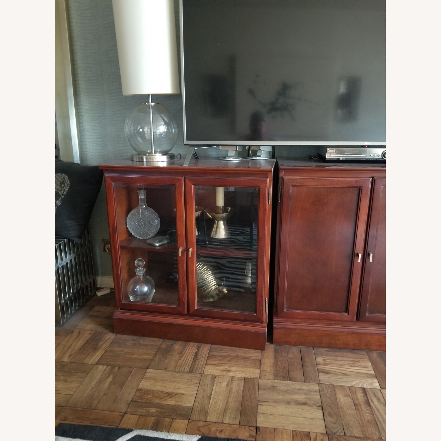 Bombay Company Wood and Glass Cabinets - image-3