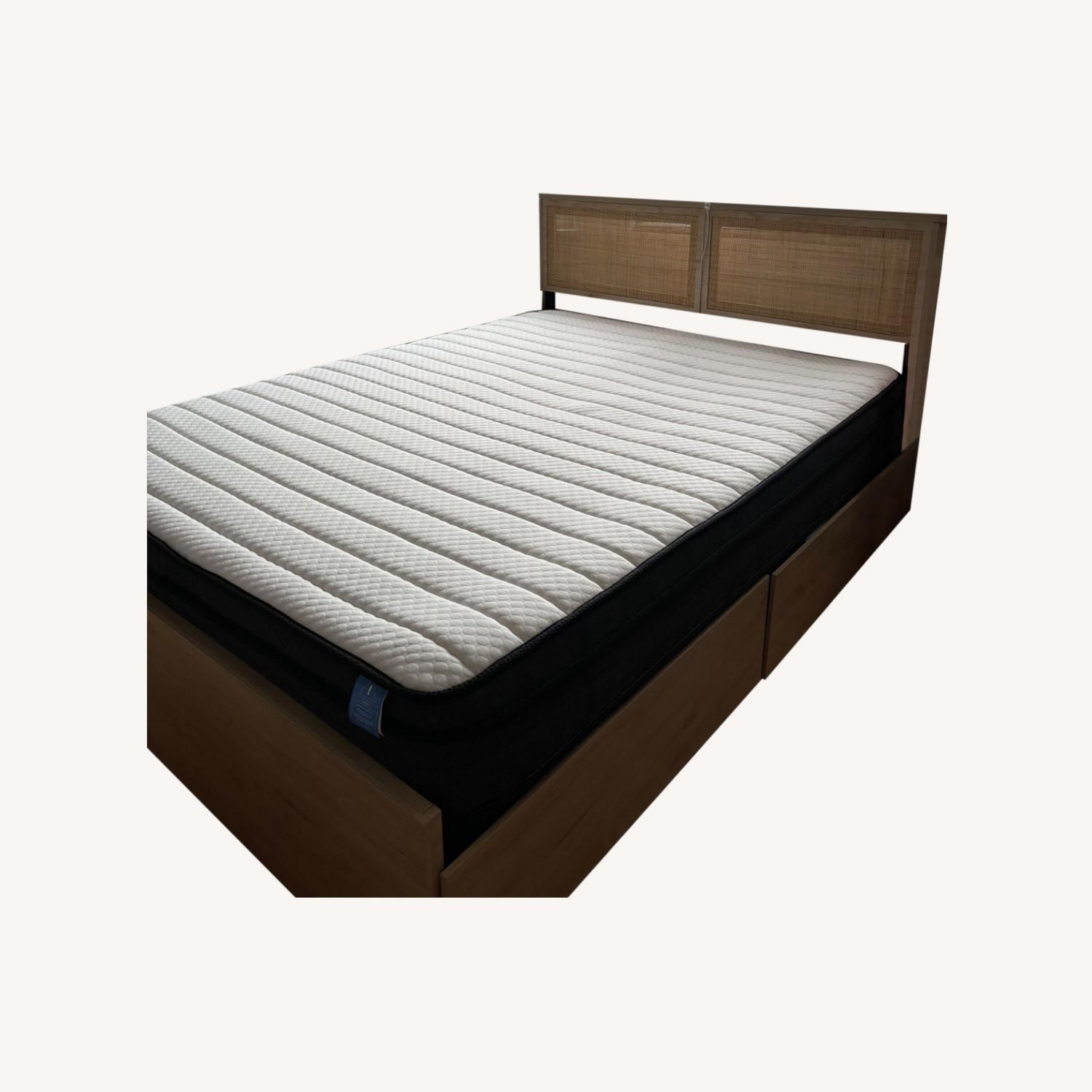 Queen Bed Frame with Storage - image-0