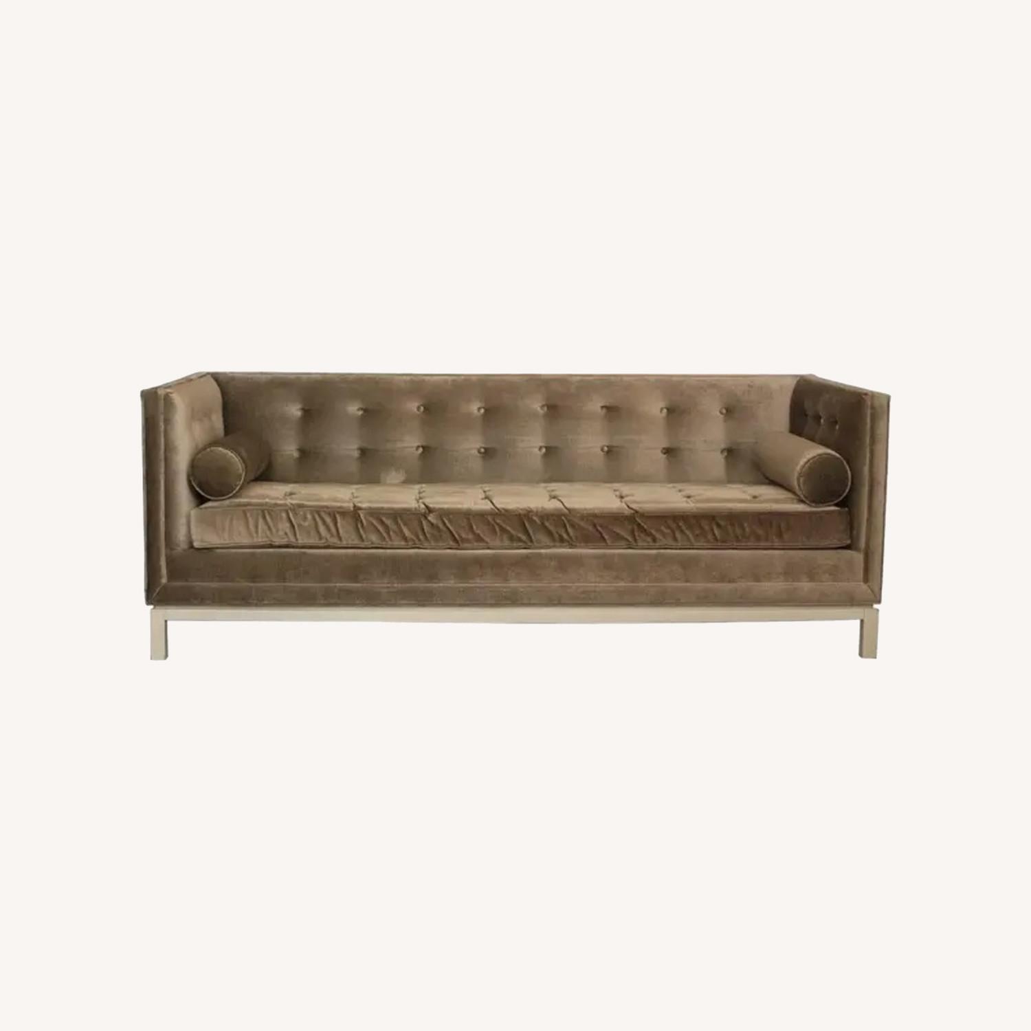Jonathan Adler Velvet Lampert Sofa - image-0