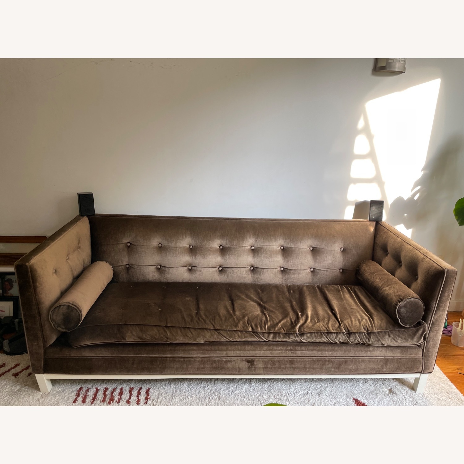 Jonathan Adler Velvet Lampert Sofa - image-1