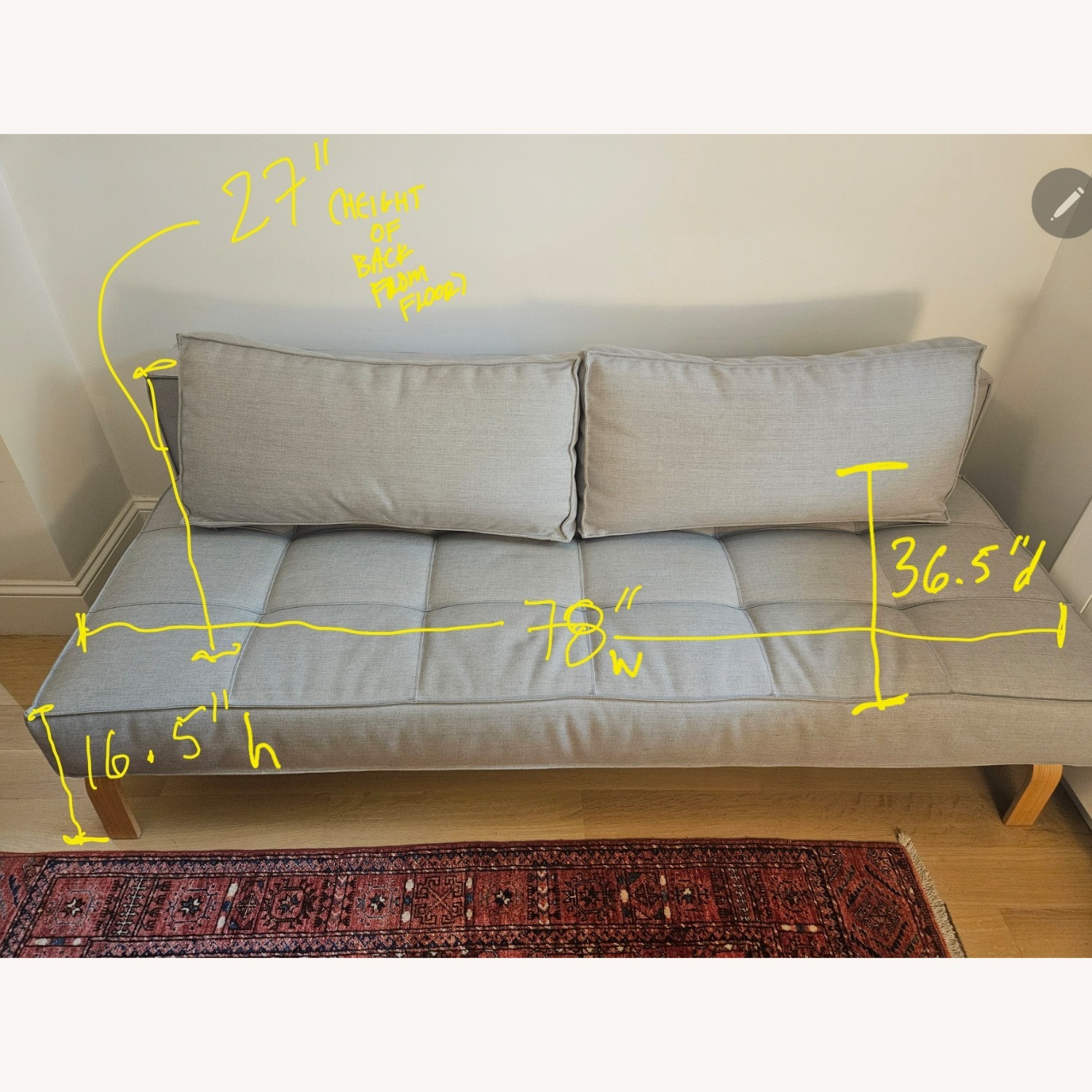 Innovation Living Gray Convertible Sofa - image-2