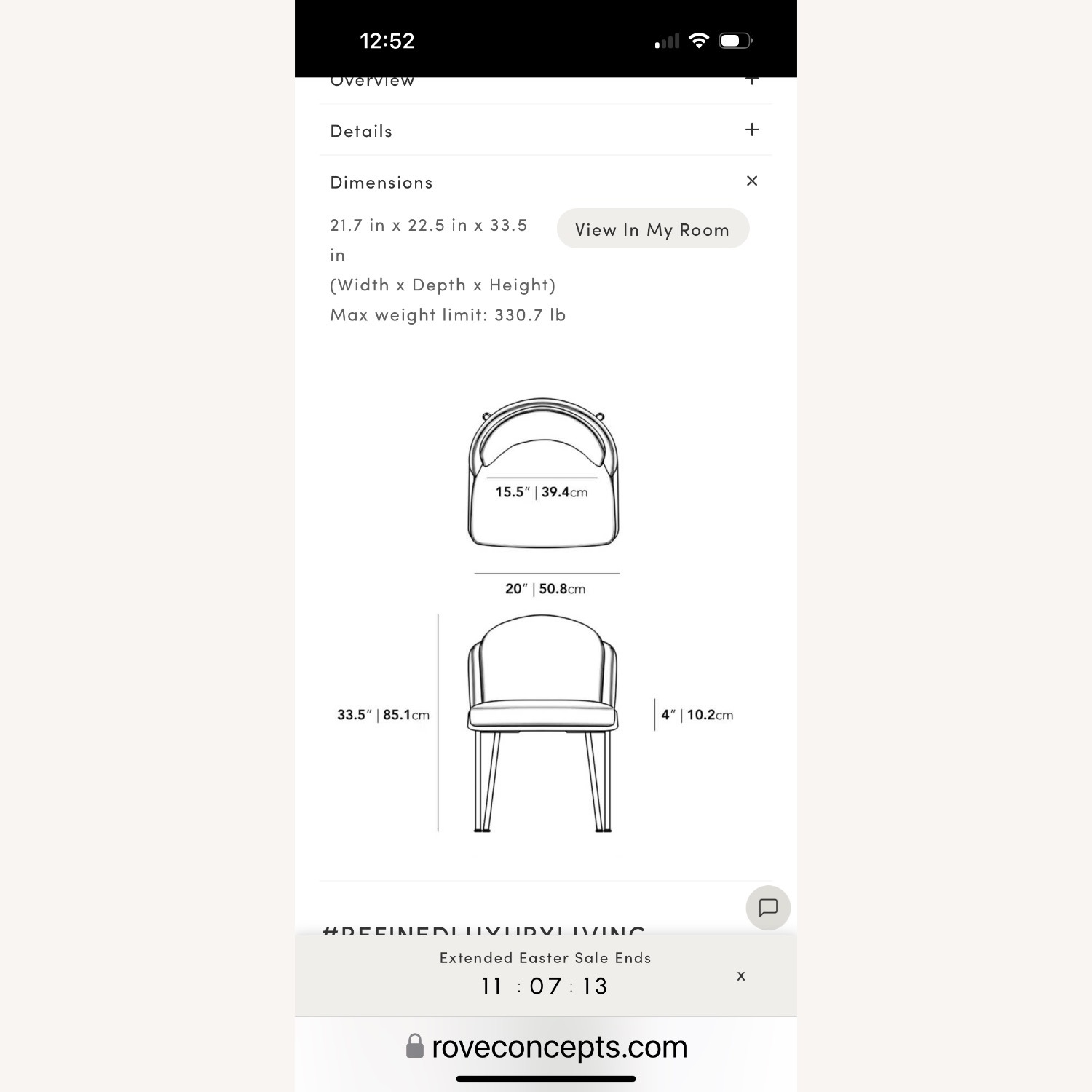 Black Velvet and Brass Rove Concepts Dining Chairs - image-14