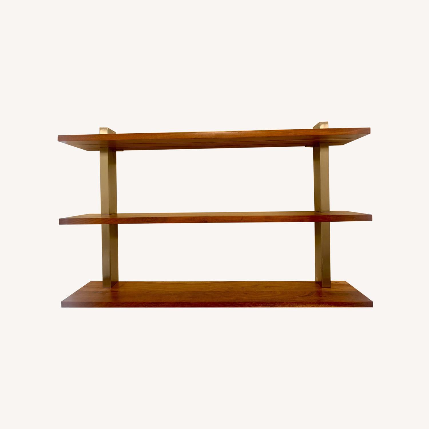 CB2 Post wWood Wall Shelf - image-0