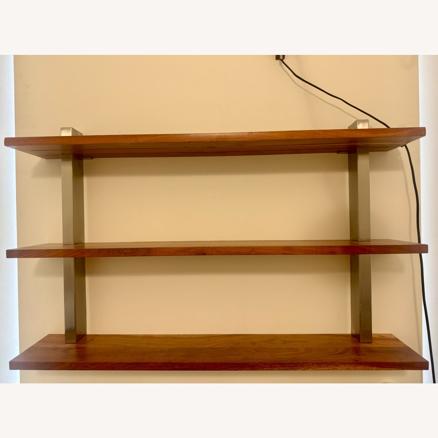 CB2 Post wWood Wall Shelf - image-1