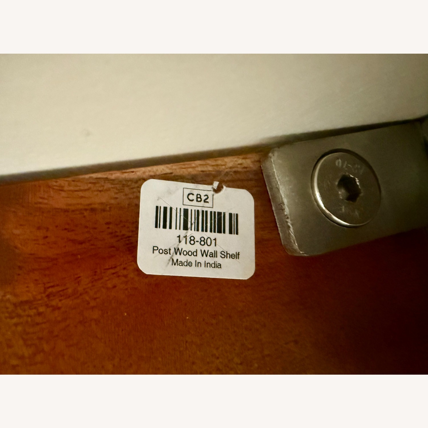 CB2 Post wWood Wall Shelf - image-2