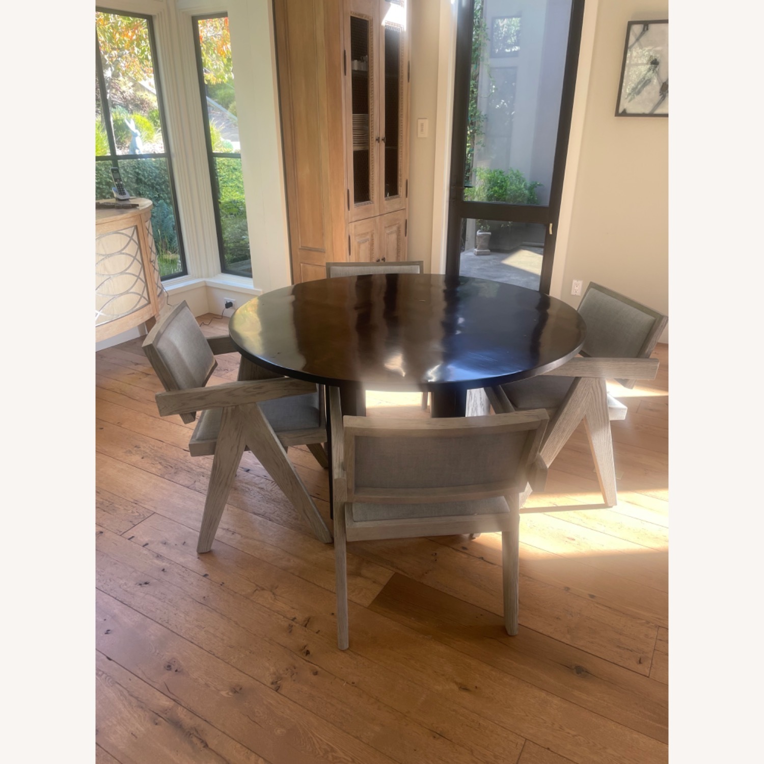 Restoration Hardware Noma Round Dining Table Set - image-2