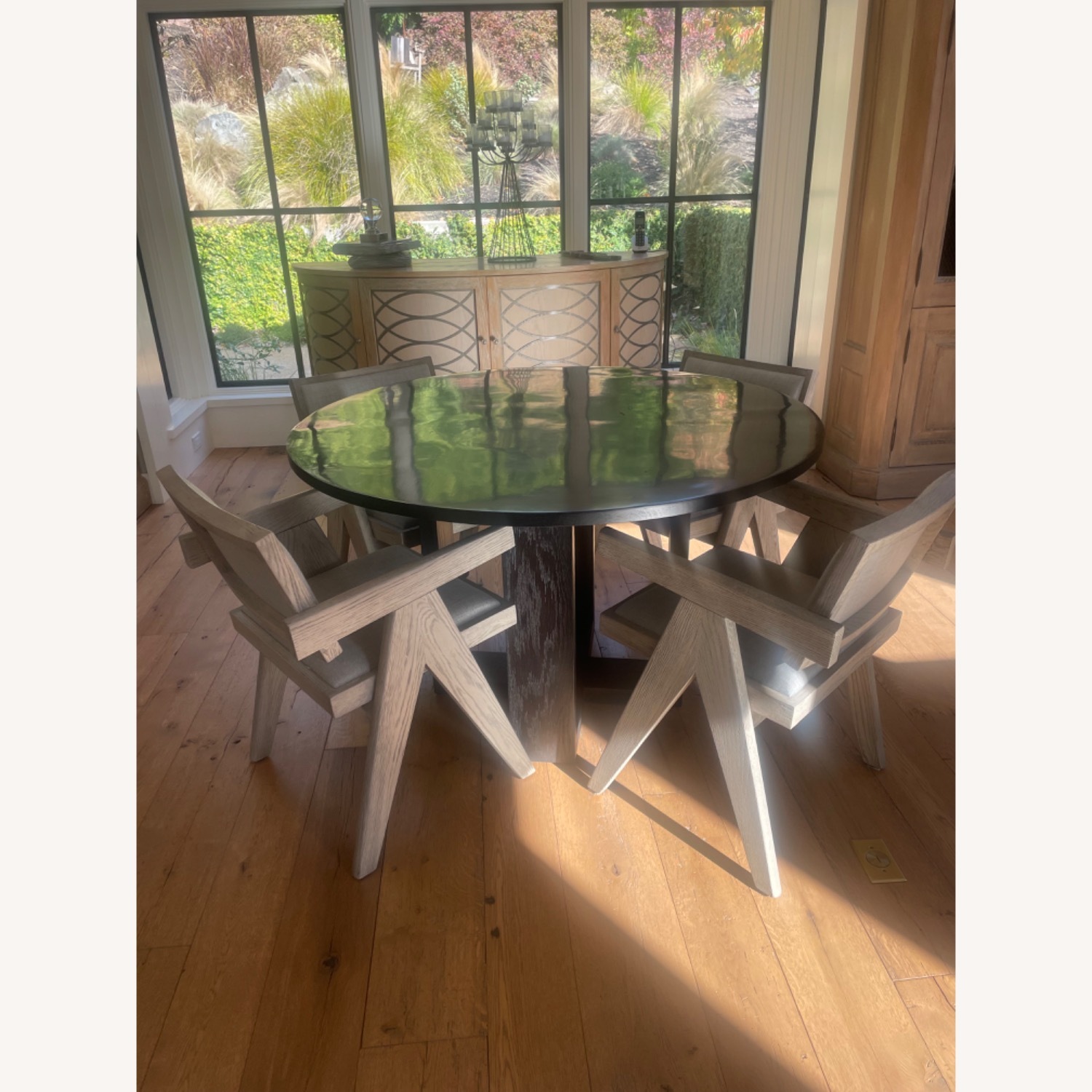 Restoration Hardware Noma Round Dining Table Set - image-1