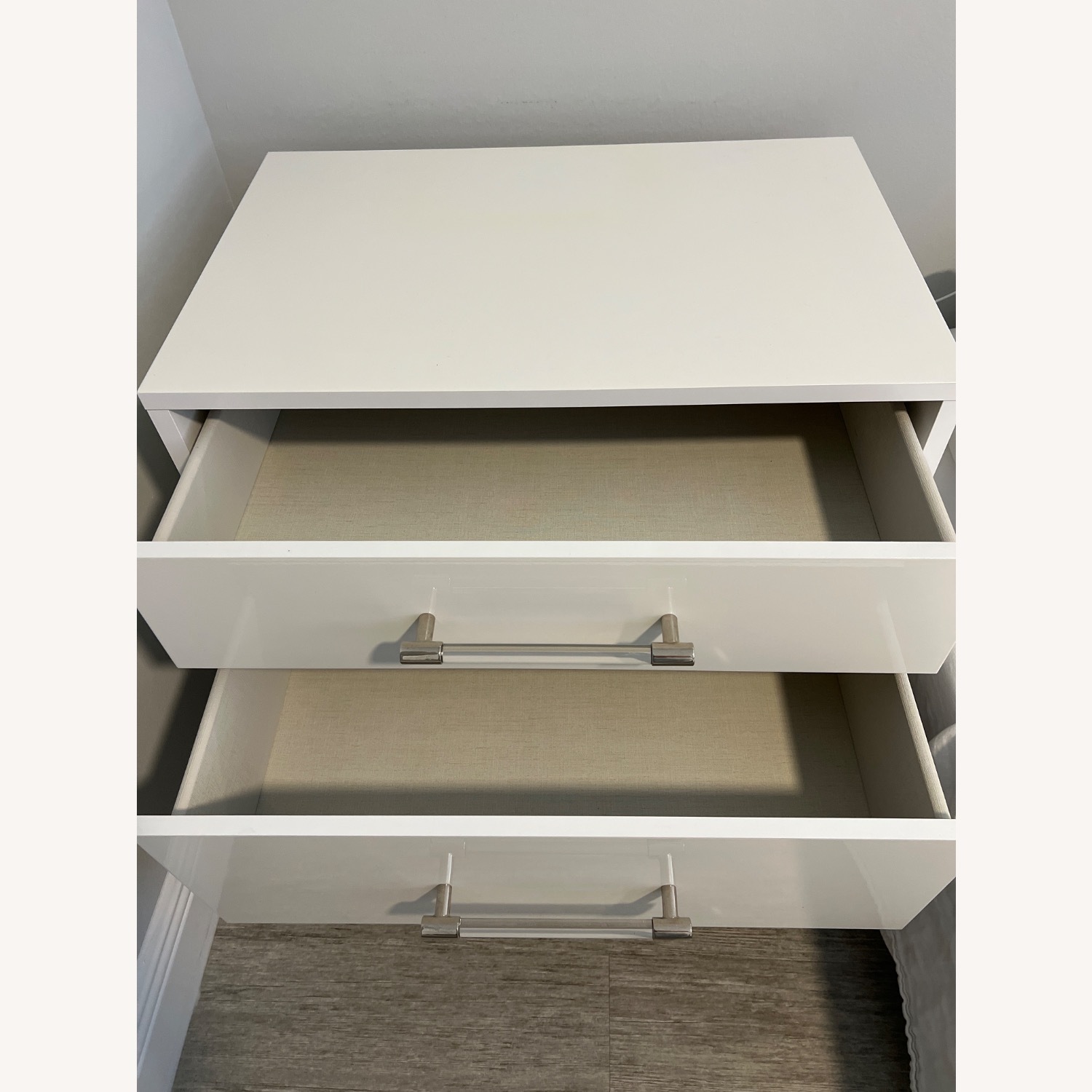 2 Cortina White Nightstands - image-3