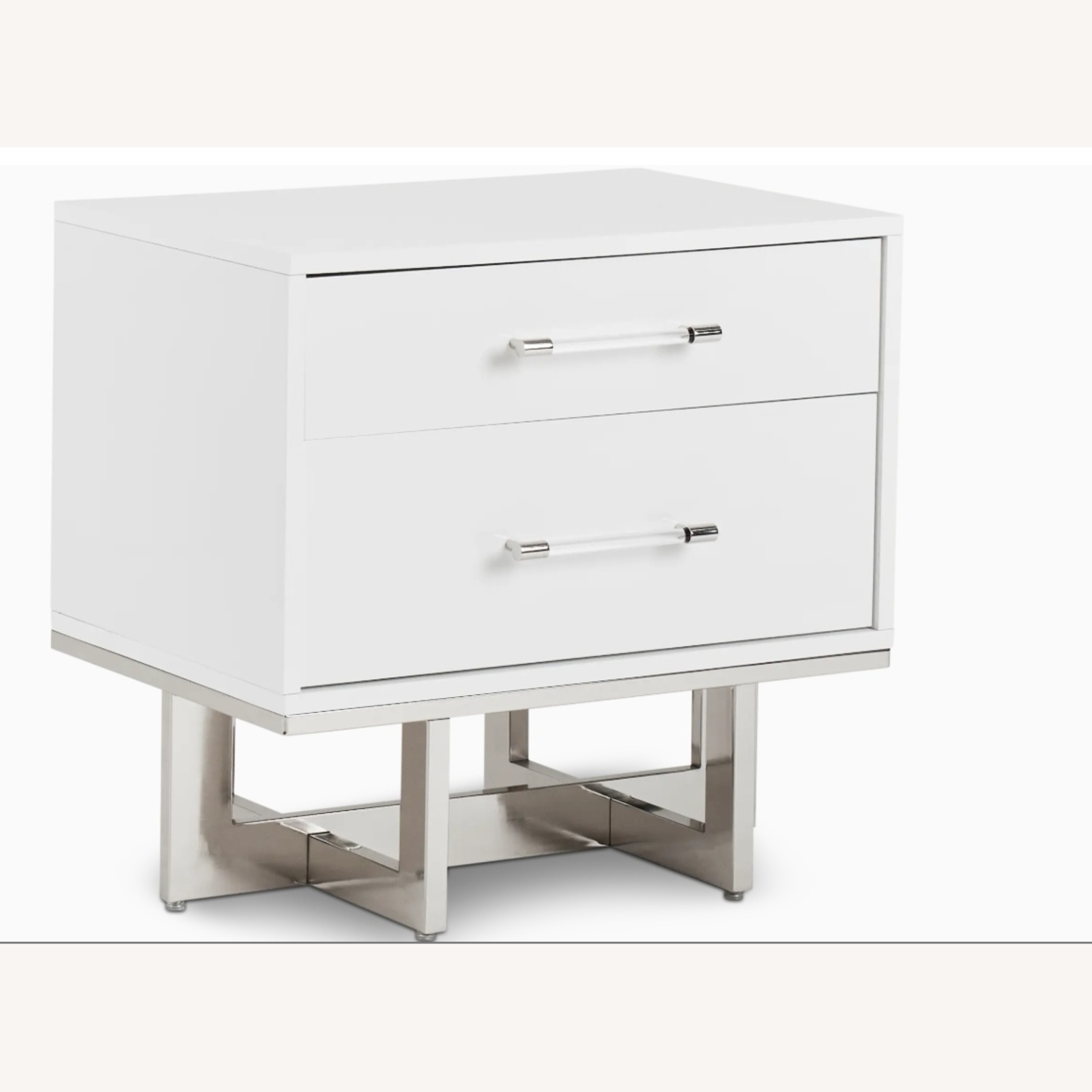 2 Cortina White Nightstands - image-4
