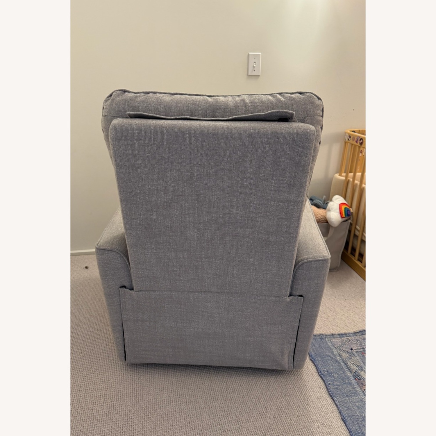 Soho Mid-Grey Rocking Armchair - image-8