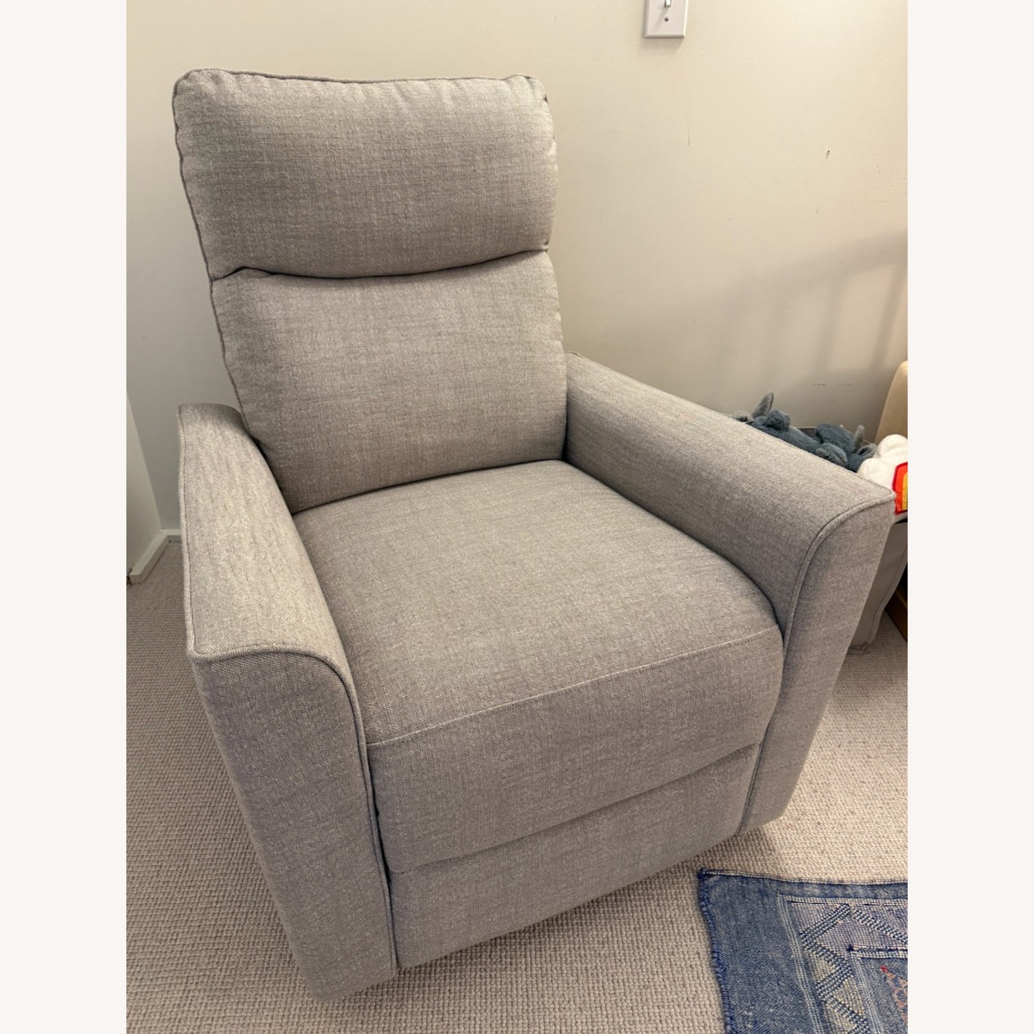 Soho Mid-Grey Rocking Armchair - image-1