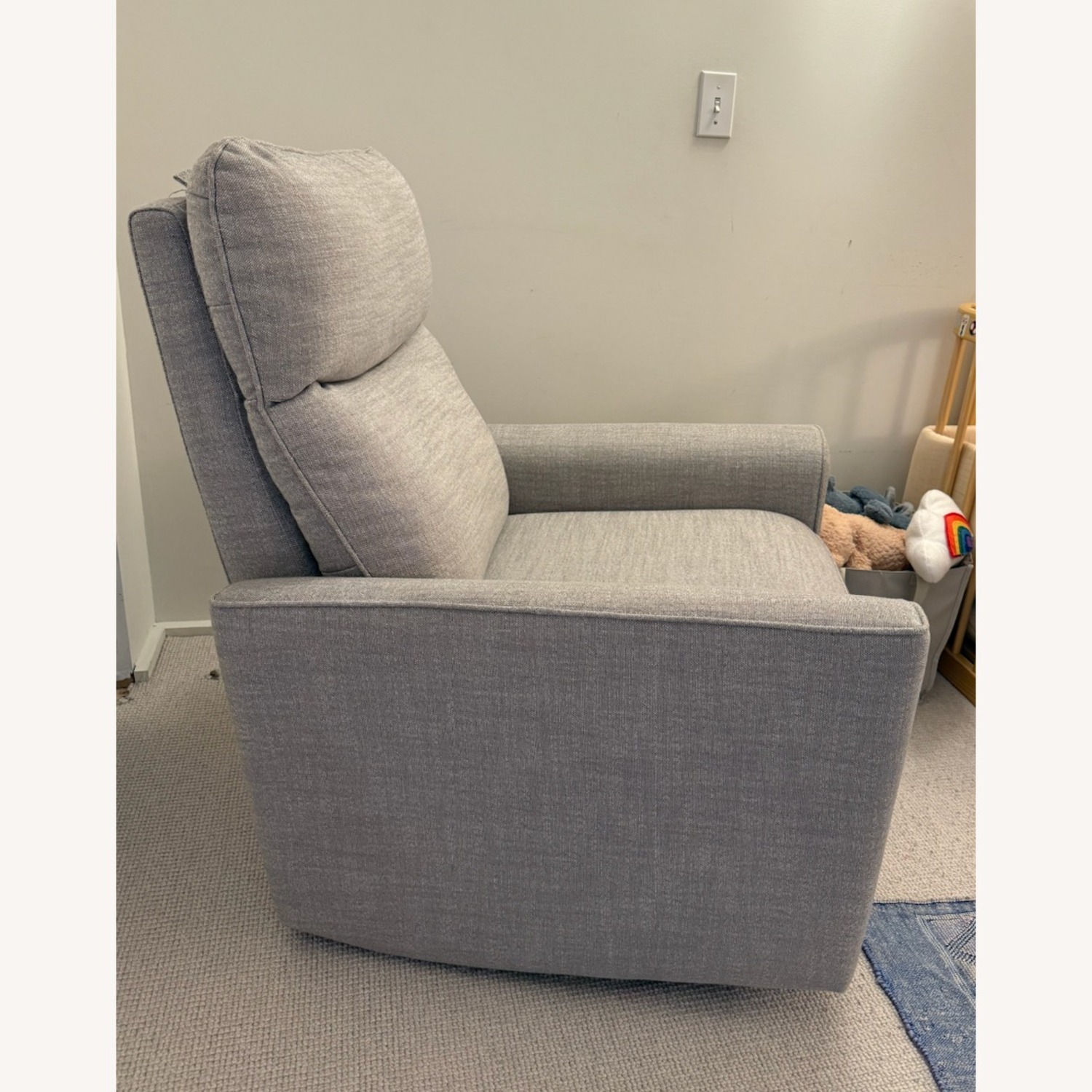 Soho Mid-Grey Rocking Armchair - image-7
