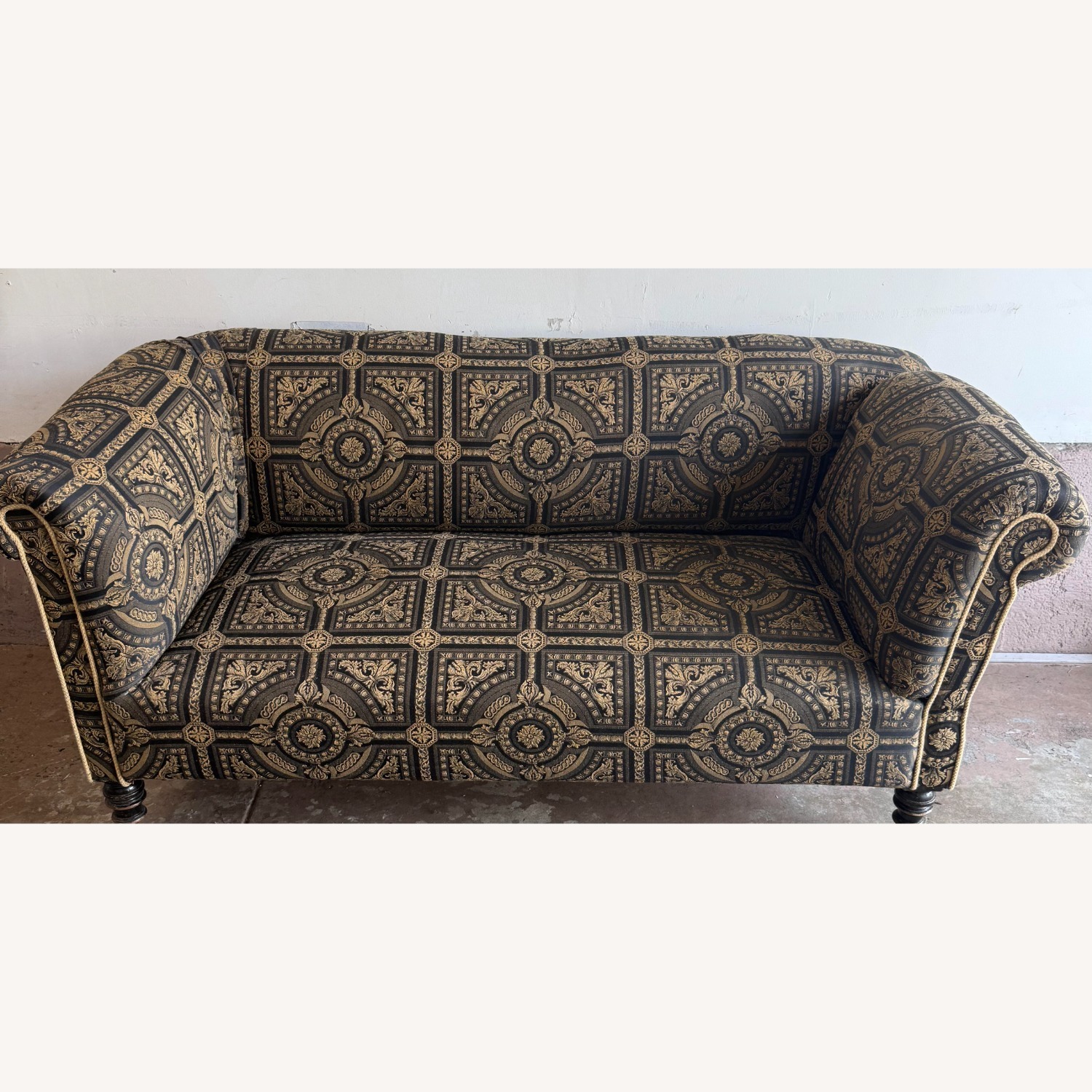English Antique Knole Sofa 2 Seater - image-1