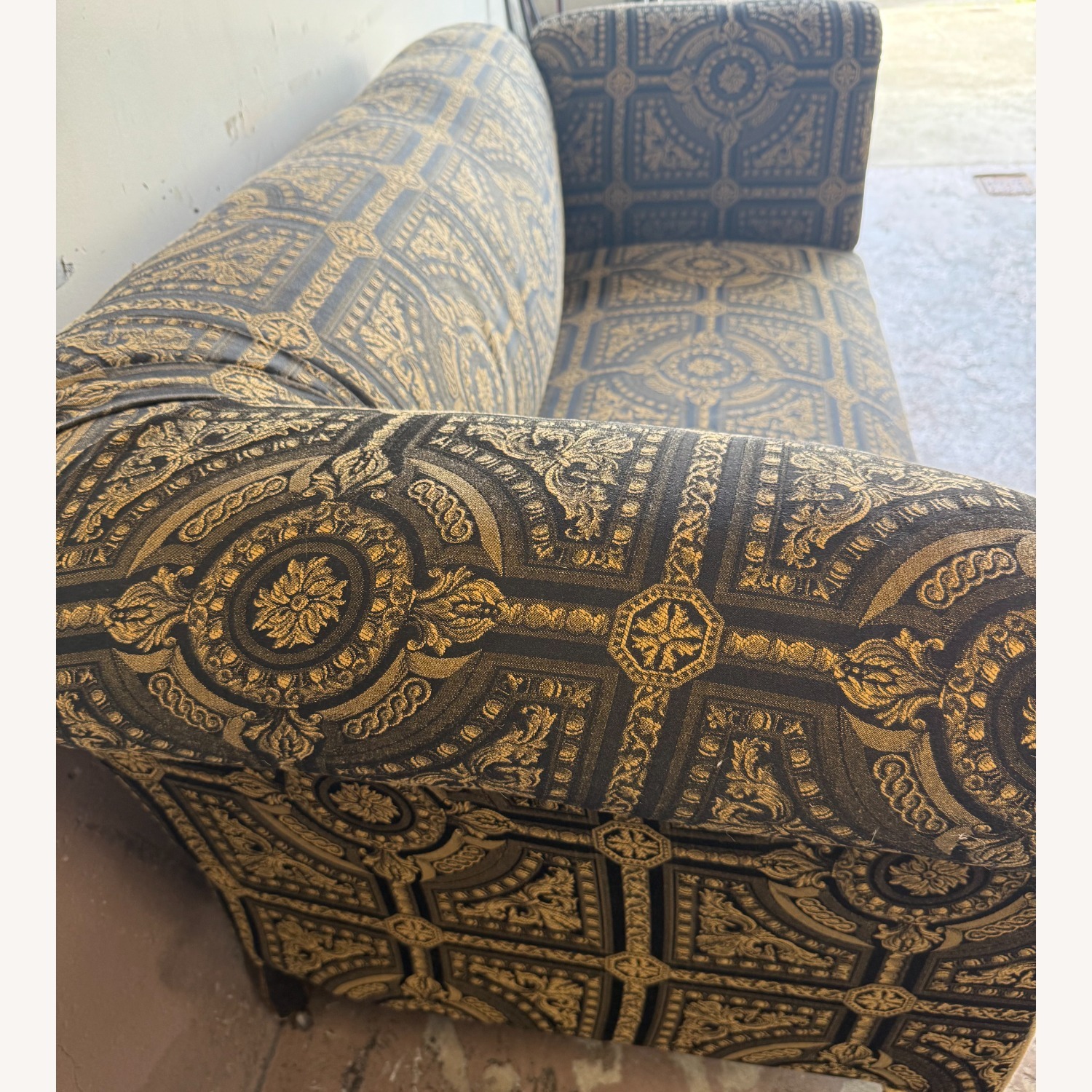 English Antique Knole Sofa 2 Seater - image-2