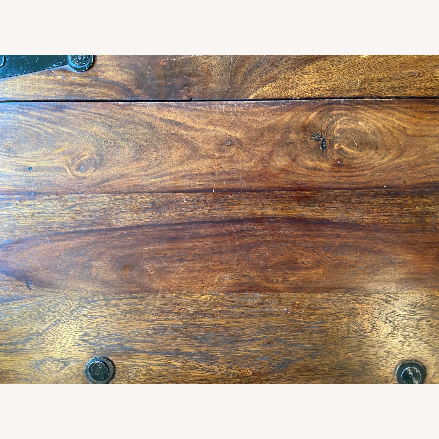 Pier 1 Imports Solid Wood Coffee Table/Trunk W Storage - image-10