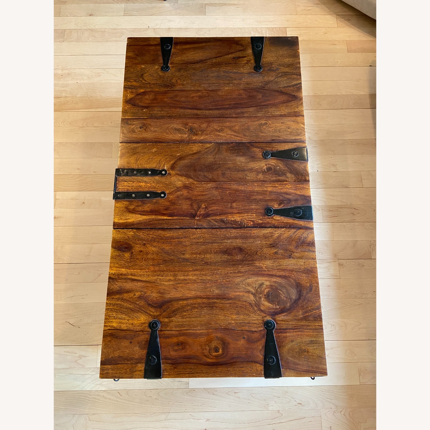 Pier 1 Imports Solid Wood Coffee Table/Trunk W Storage - image-3