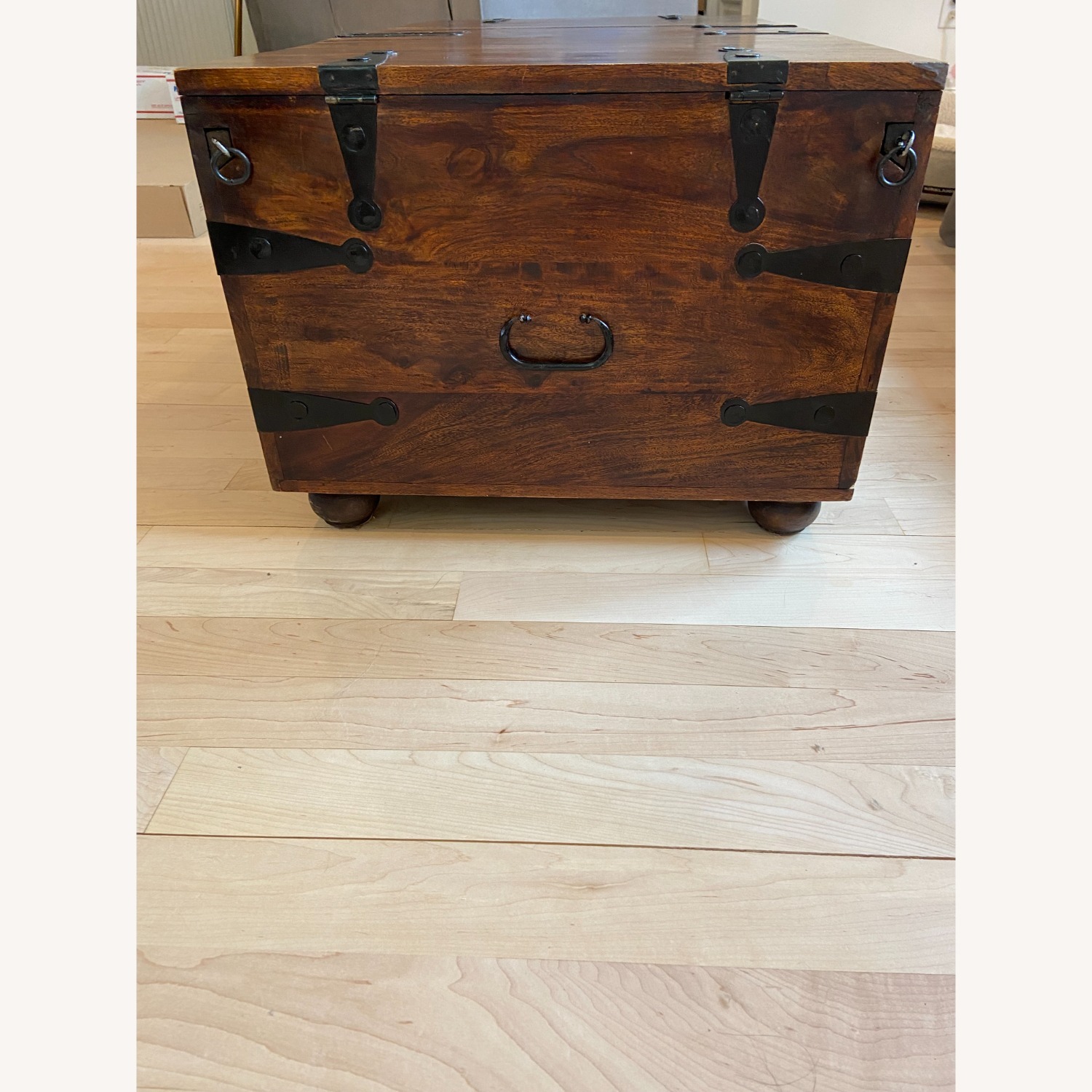 Pier 1 Imports Solid Wood Coffee Table/Trunk W Storage - image-4