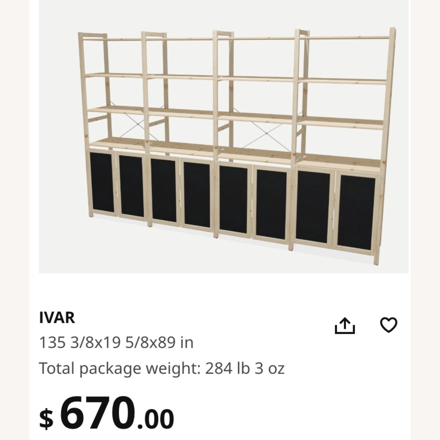 IKEA IVAR Wall Storage Unit - image-1