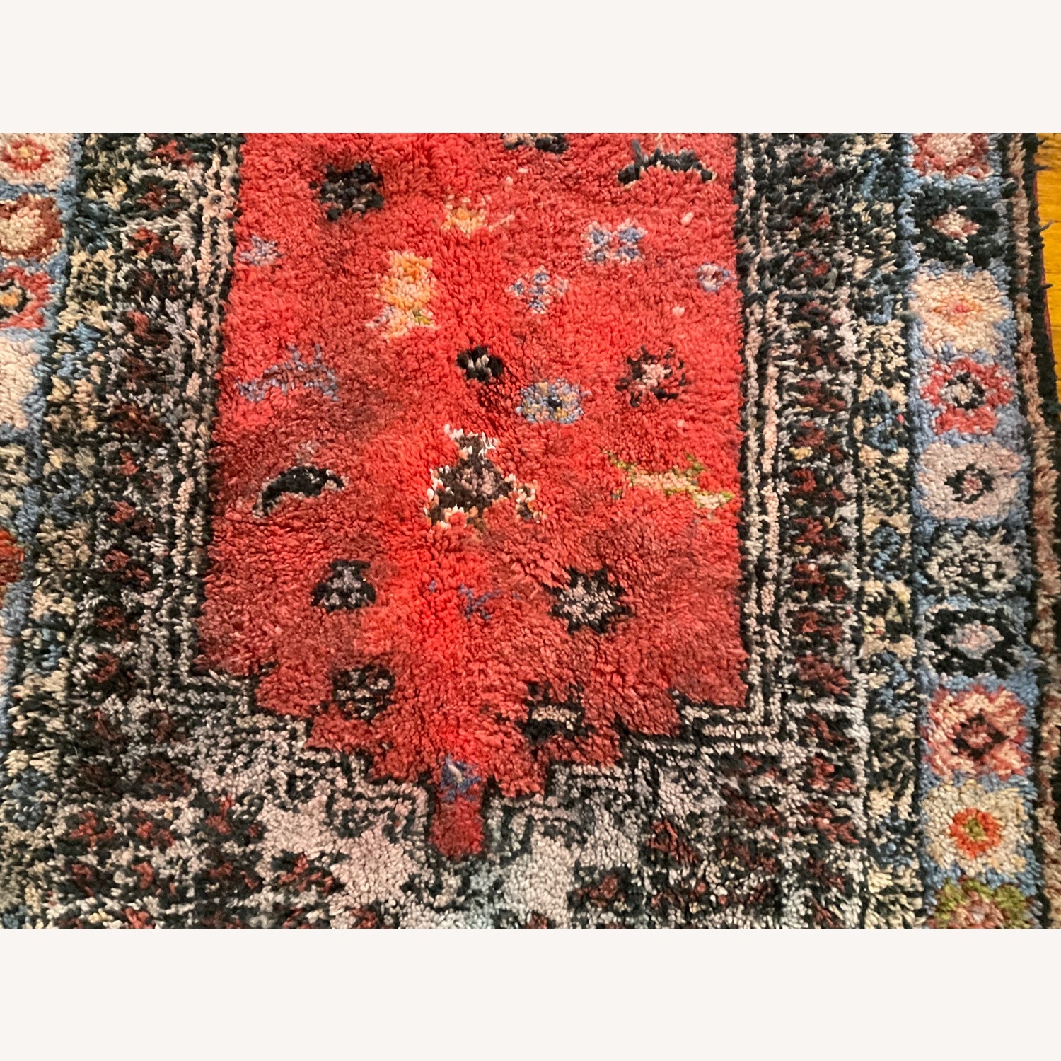 Vintage Moroccan Handmade Wool carpet - image-13