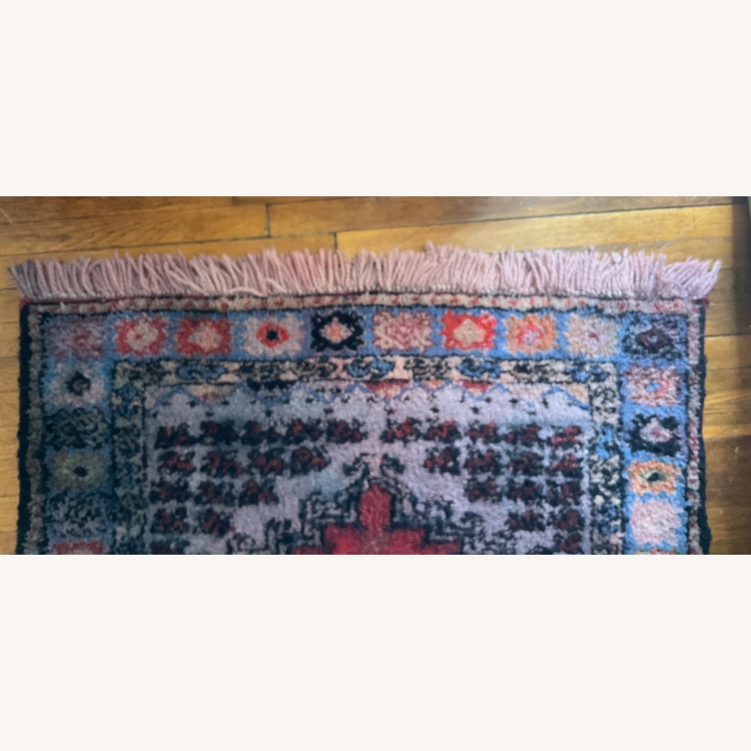 Vintage Moroccan Handmade Wool carpet - image-3