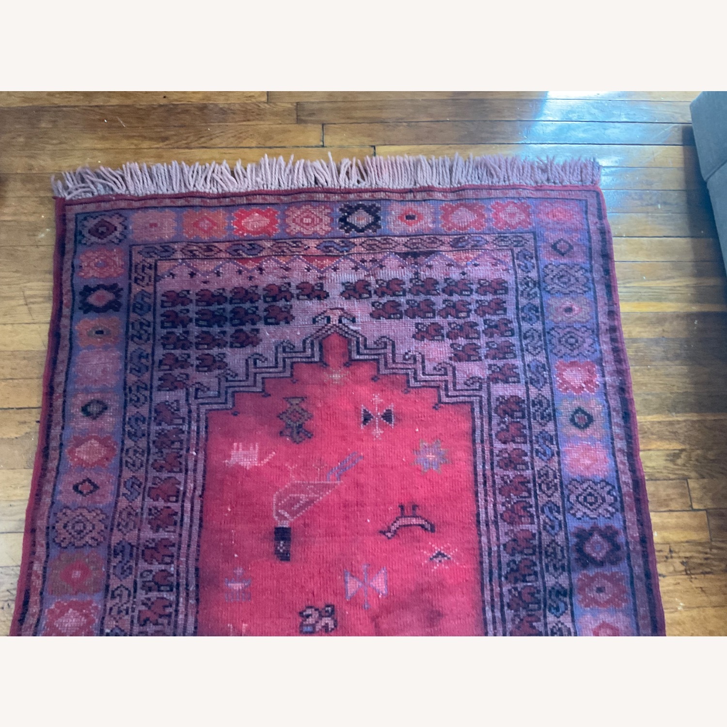 Vintage Moroccan Handmade Wool carpet - image-20