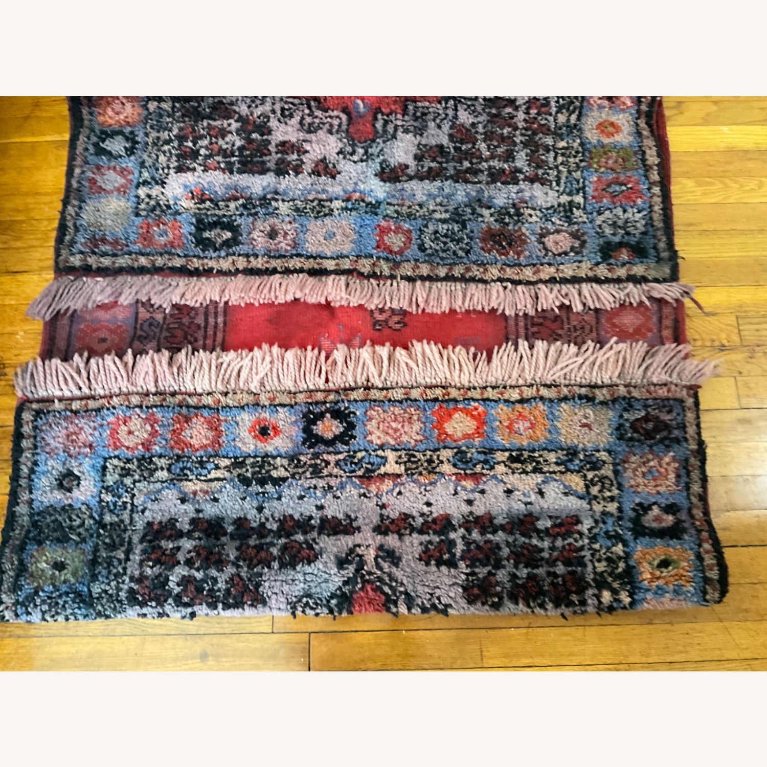 Vintage Moroccan Handmade Wool carpet - image-25