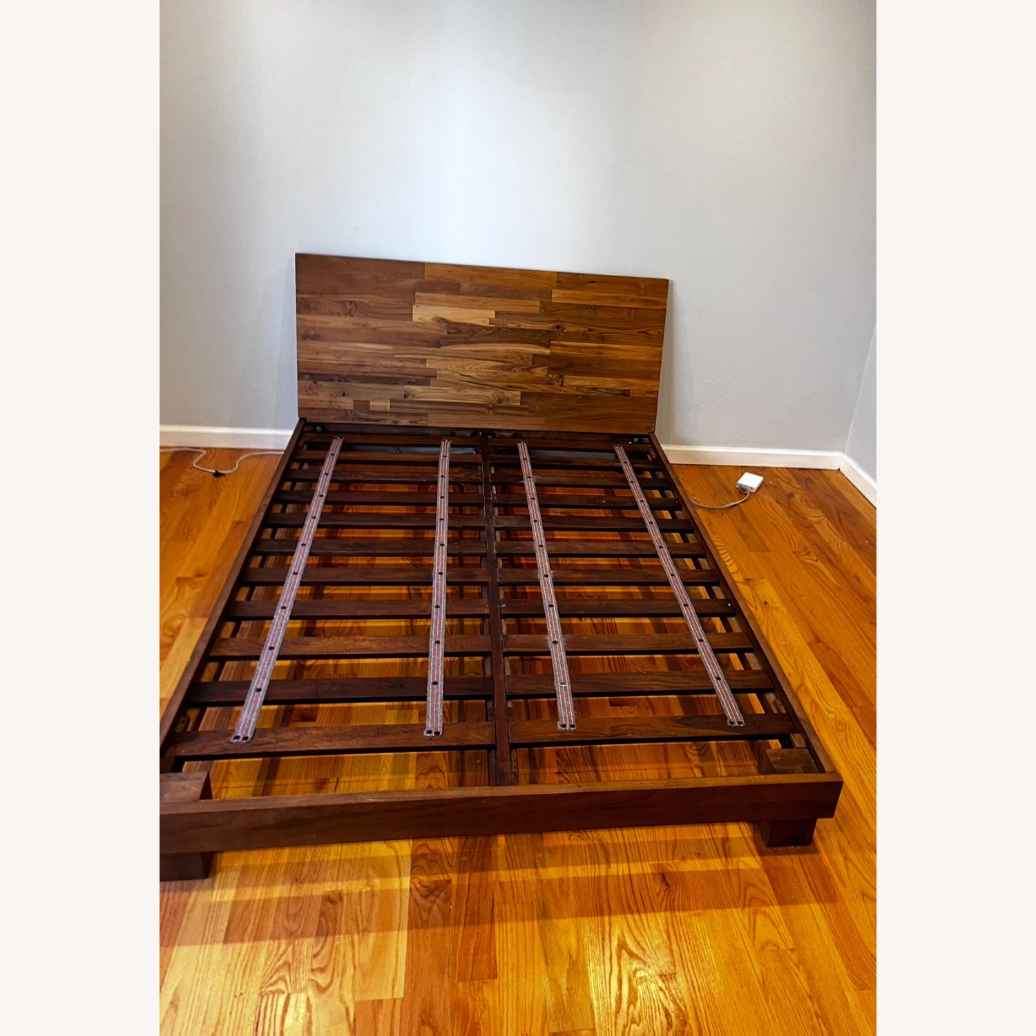 CB2 Dondra Teak Wood Queen Bed - image-1