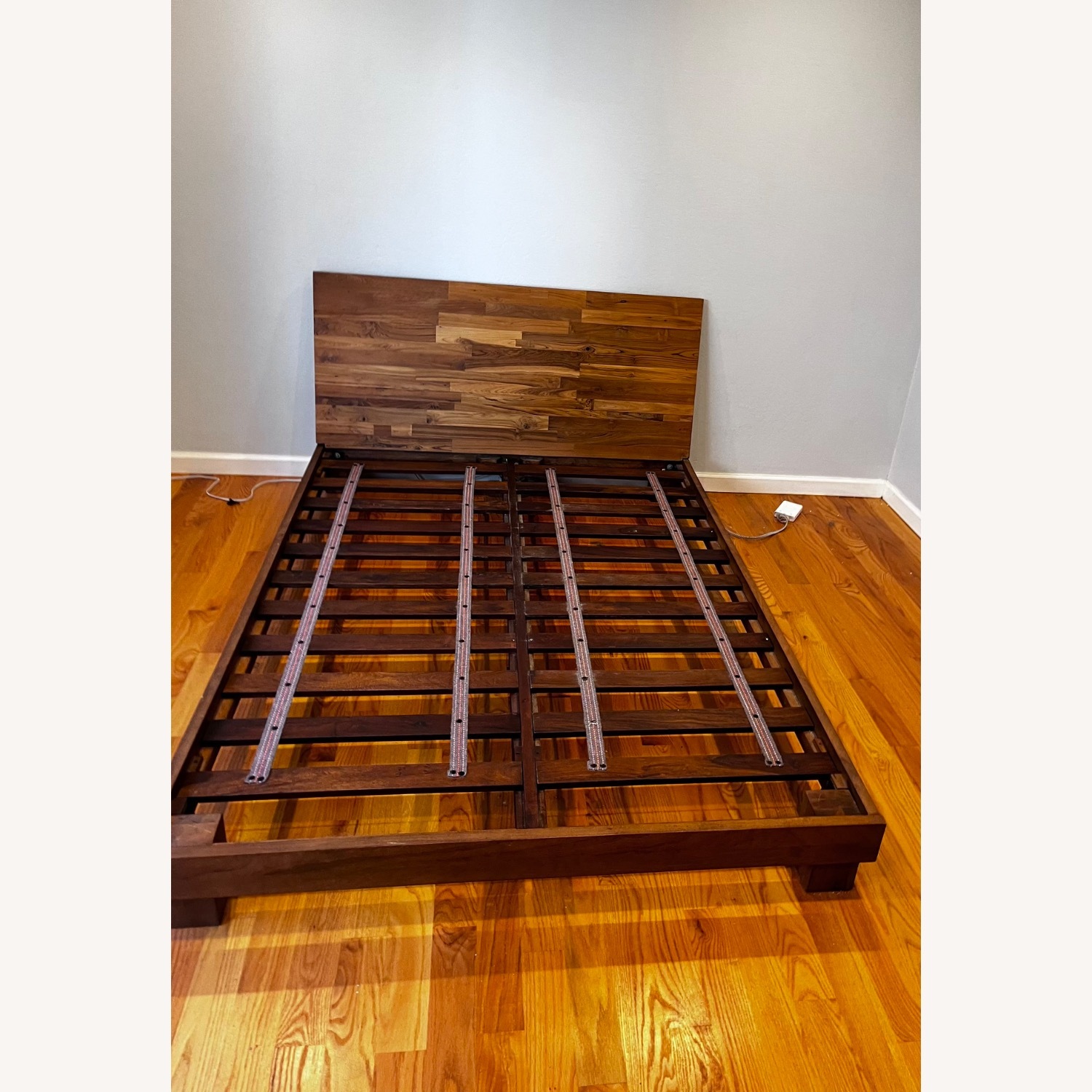 CB2 Dondra Teak Wood Queen Bed - image-2