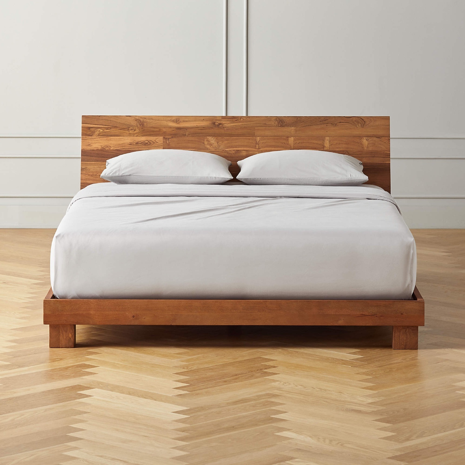 CB2 Dondra Teak Wood Queen Bed - image-4