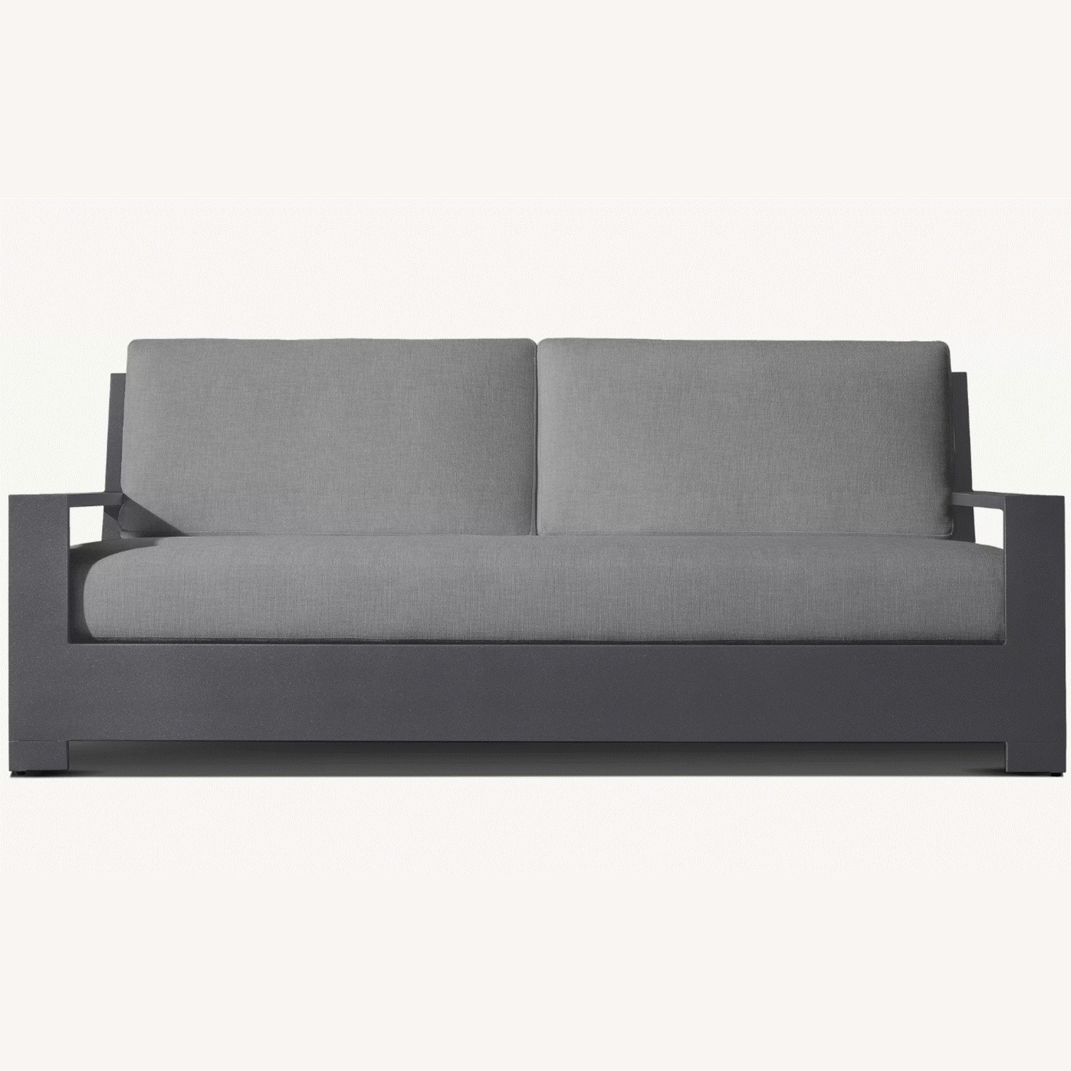 Restoration Hardware Belvedere Aluminum Luxe Sofa  - image-1