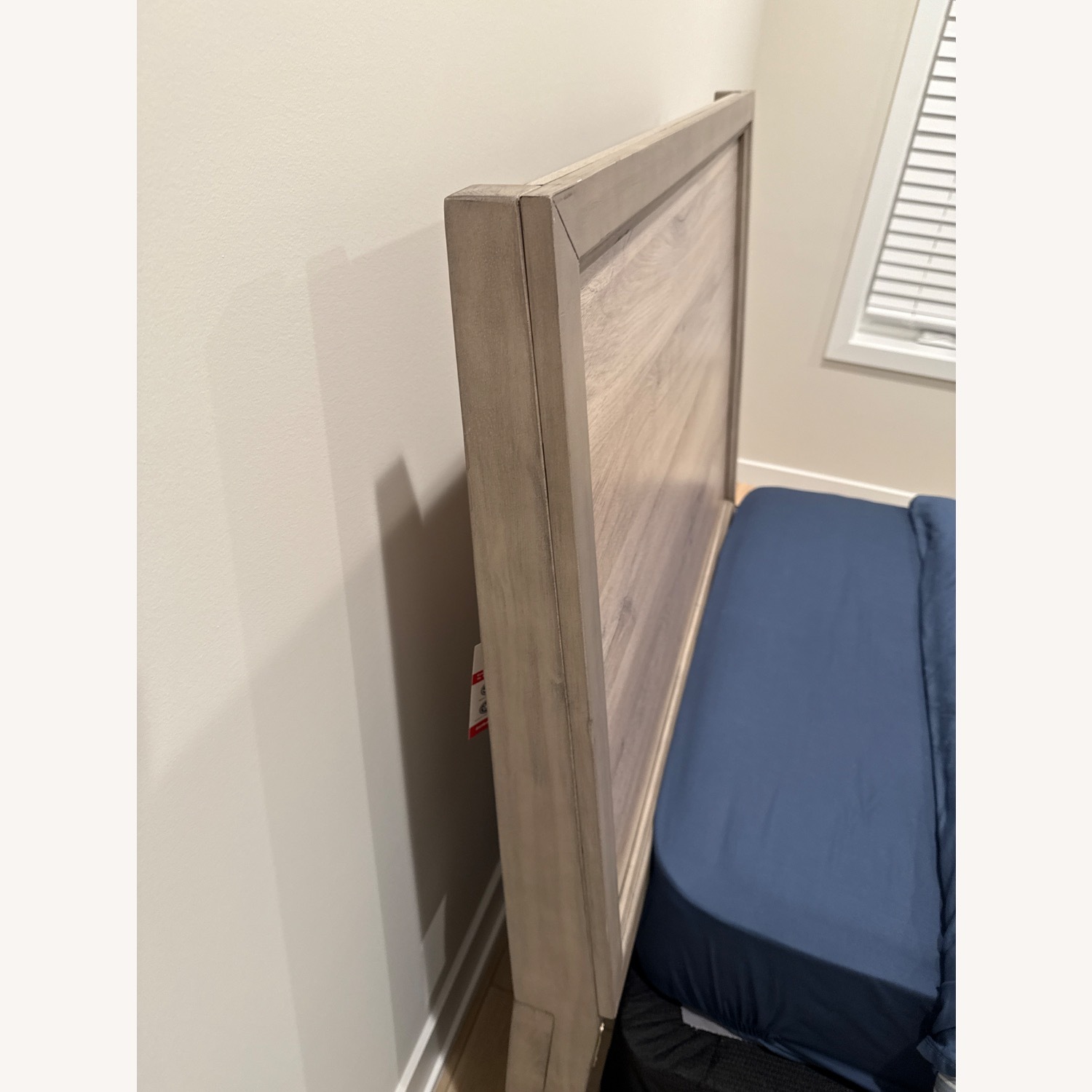 Light Grey Twin Headboard and Frame - image-2