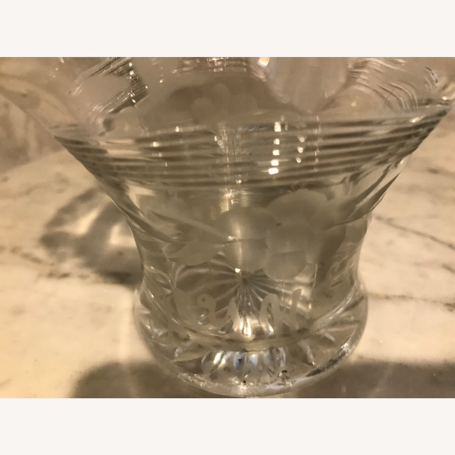 Antique 1930s Duncan & Miller Glass Brides Basket - image-6