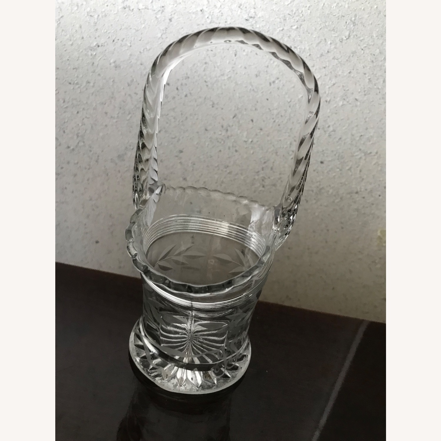 Antique 1930s Duncan & Miller Glass Brides Basket - image-17