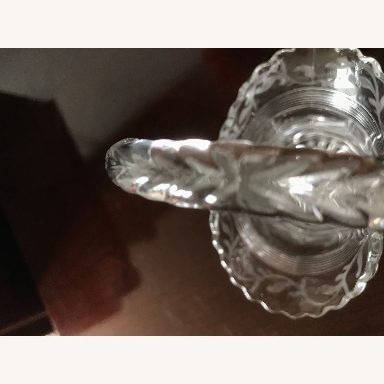 Antique 1930s Duncan & Miller Glass Brides Basket - image-24