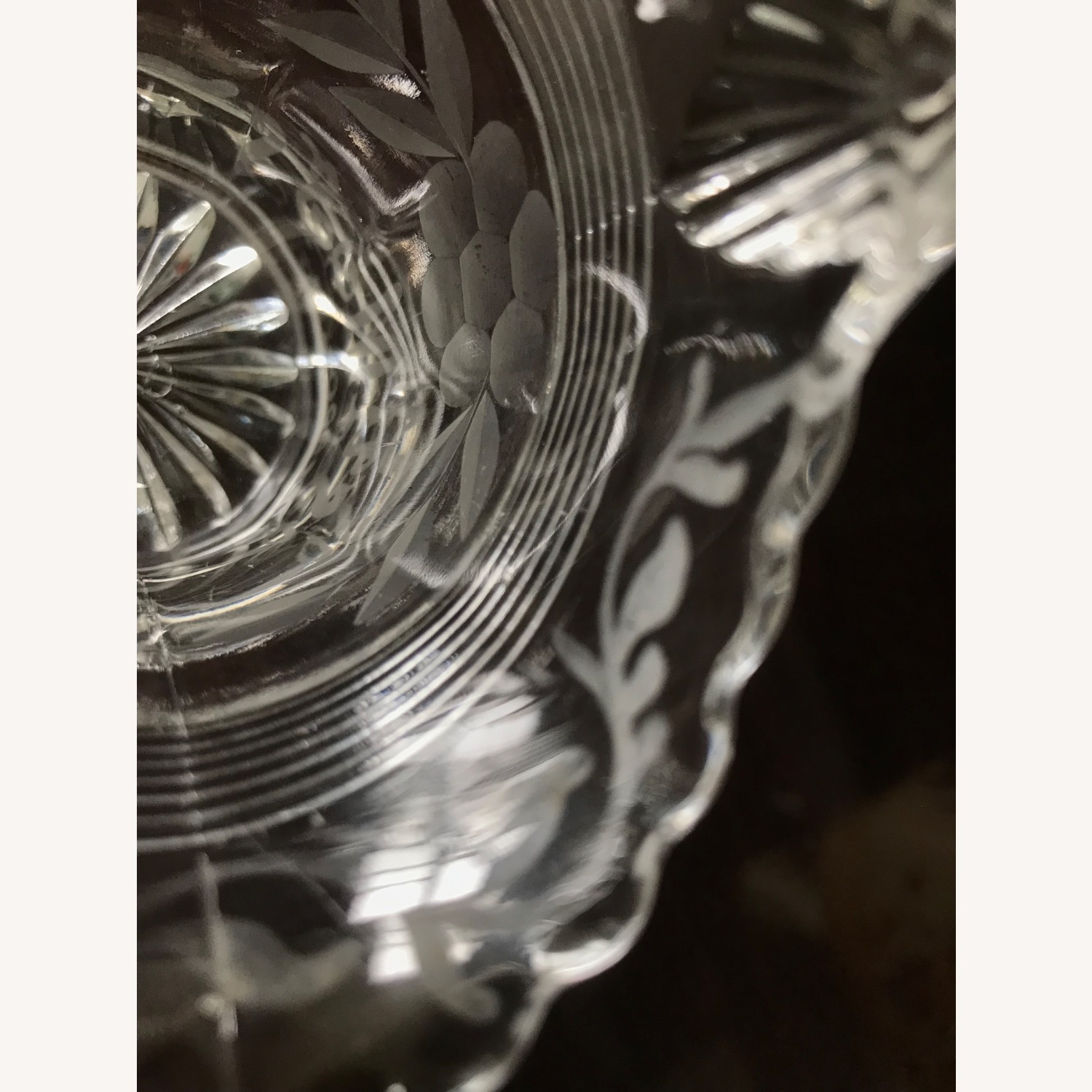 Antique 1930s Duncan & Miller Glass Brides Basket - image-25