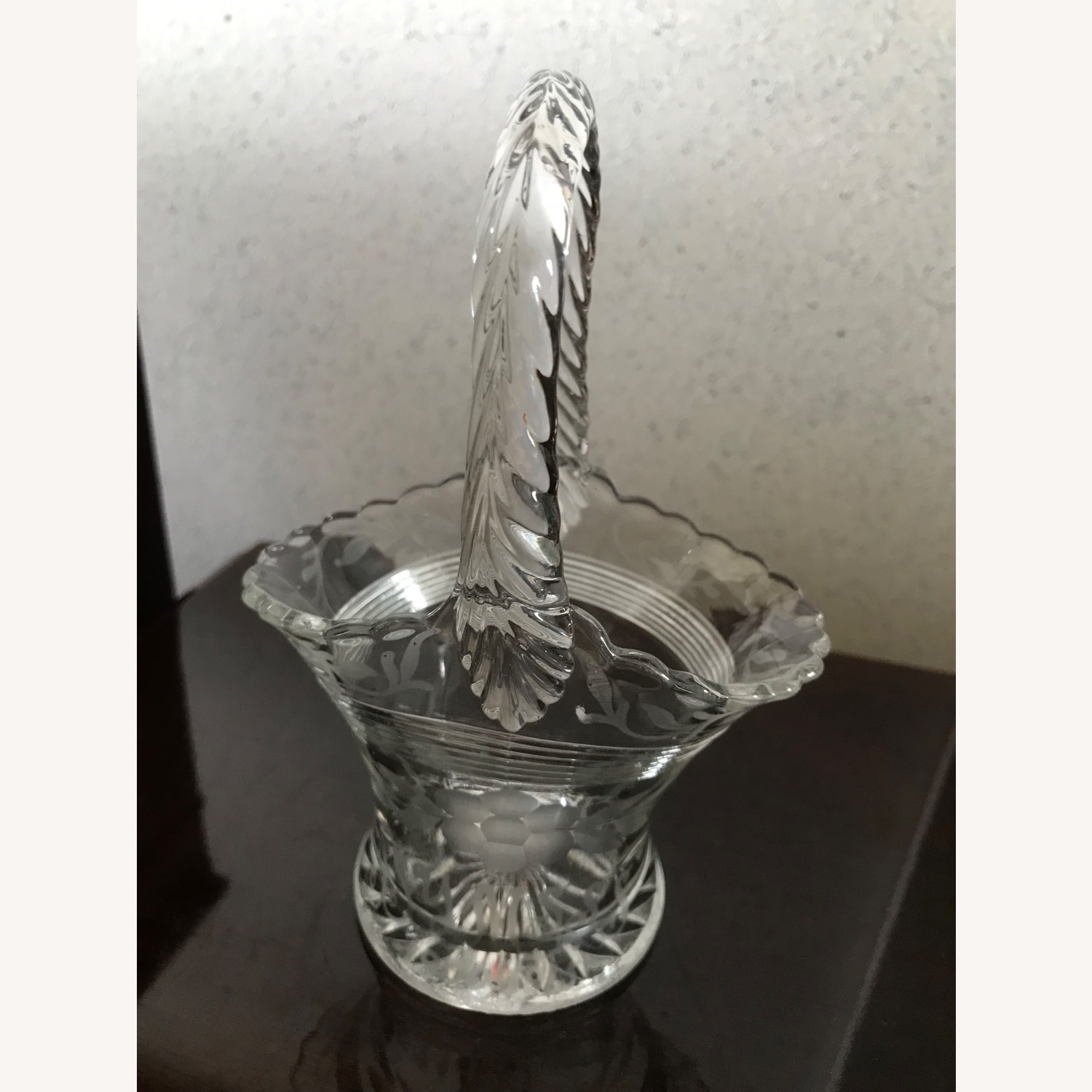 Antique 1930s Duncan & Miller Glass Brides Basket - image-10