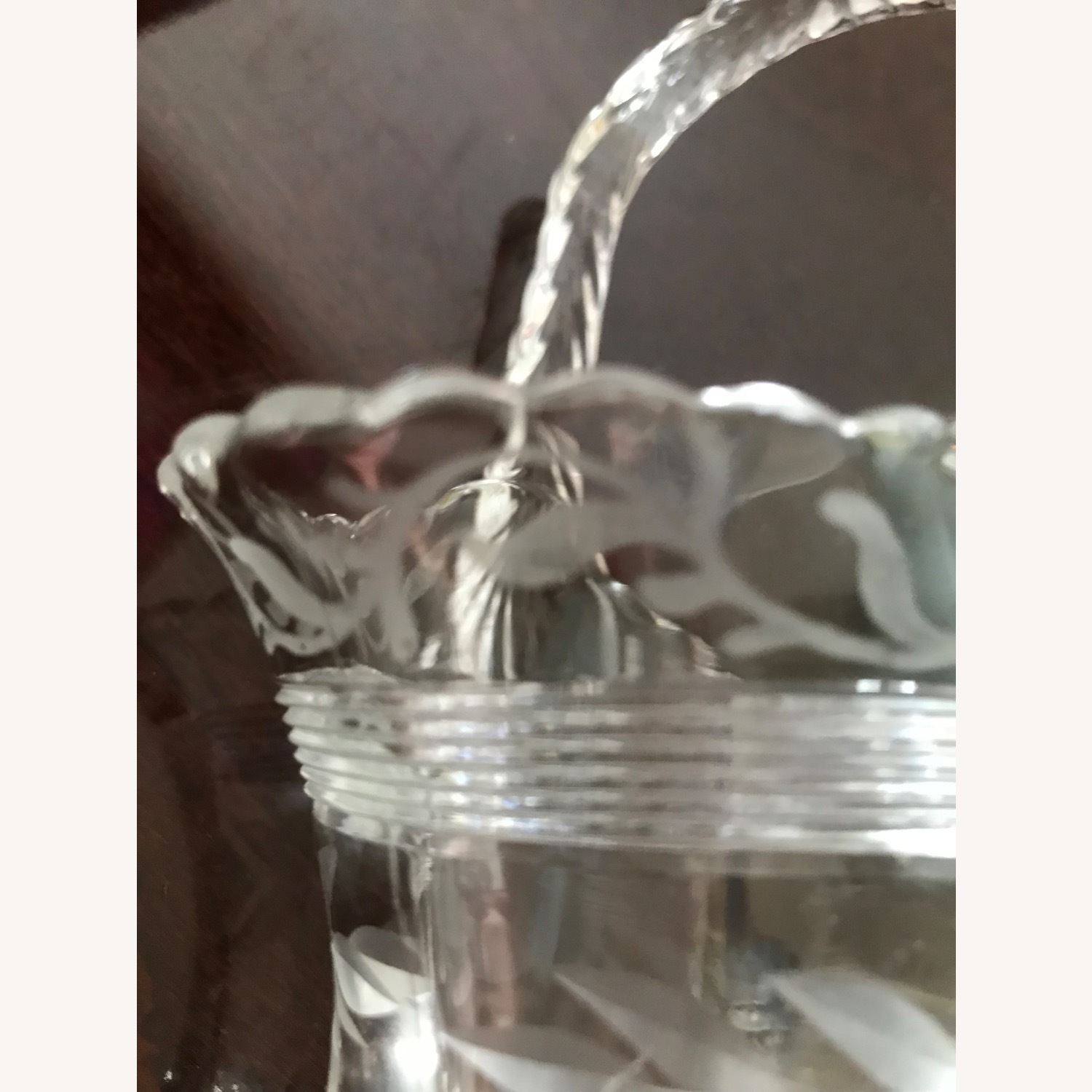 Antique 1930s Duncan & Miller Glass Brides Basket - image-15