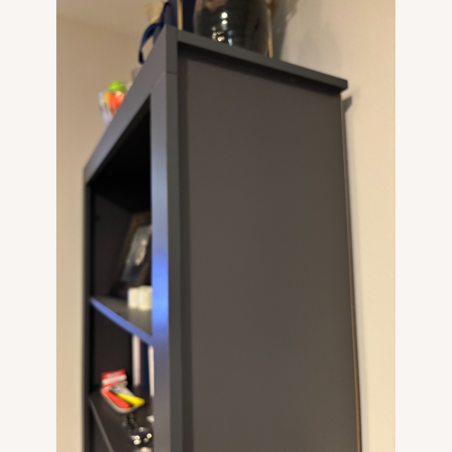 Edenbrook 5-Shelf Charcoal Wood Bookshelf - image-4