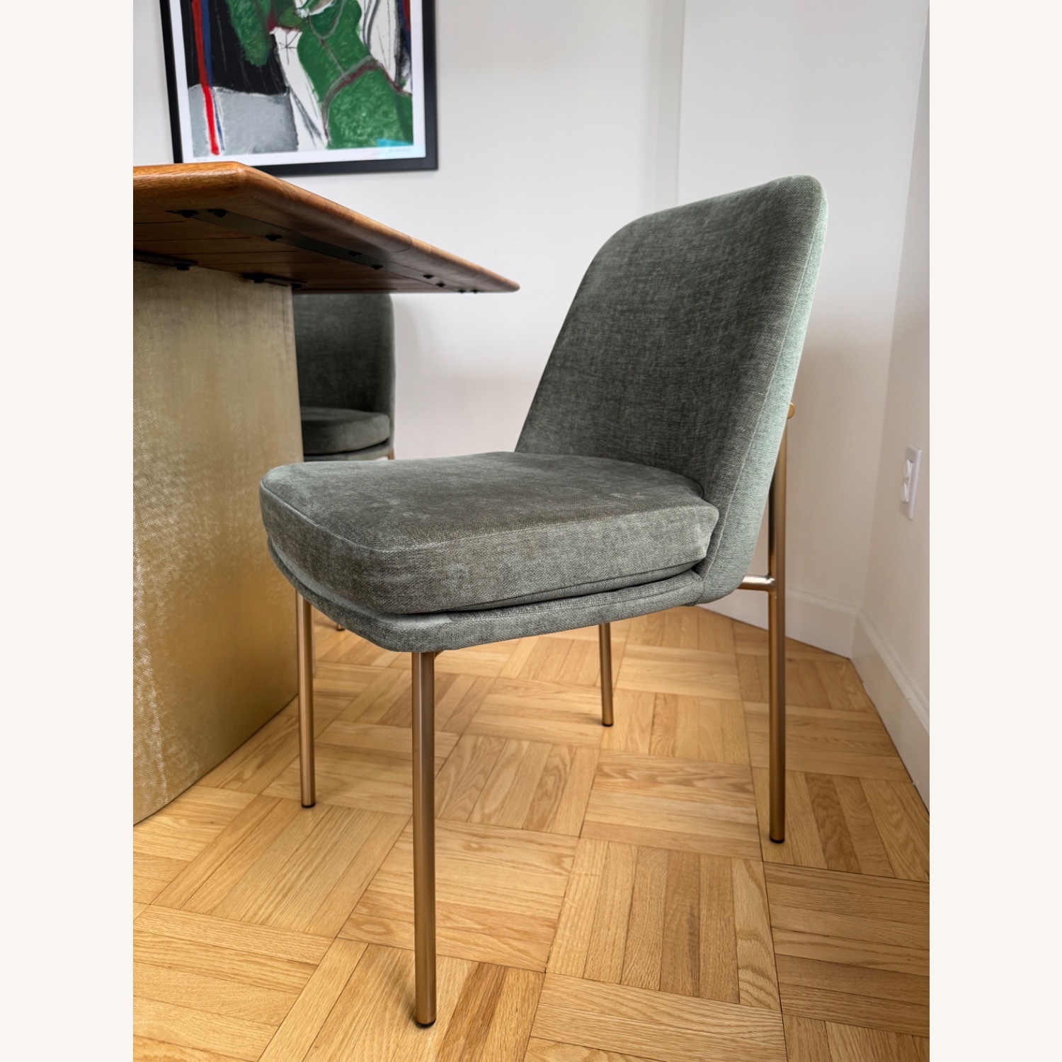 West Elm Anton Dining Table W 6 Jack Metal Chairs - image-6