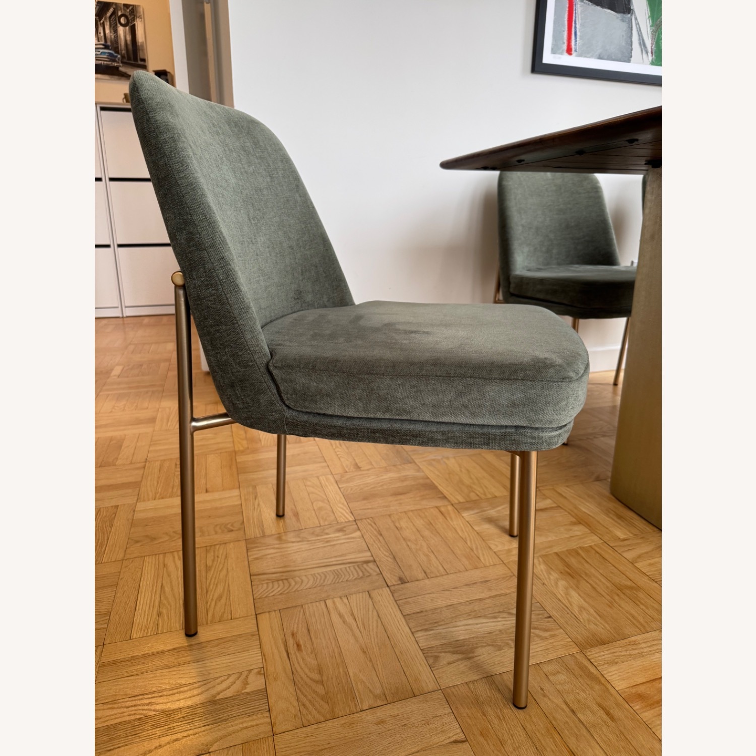 West Elm Anton Dining Table W 6 Jack Metal Chairs - image-8