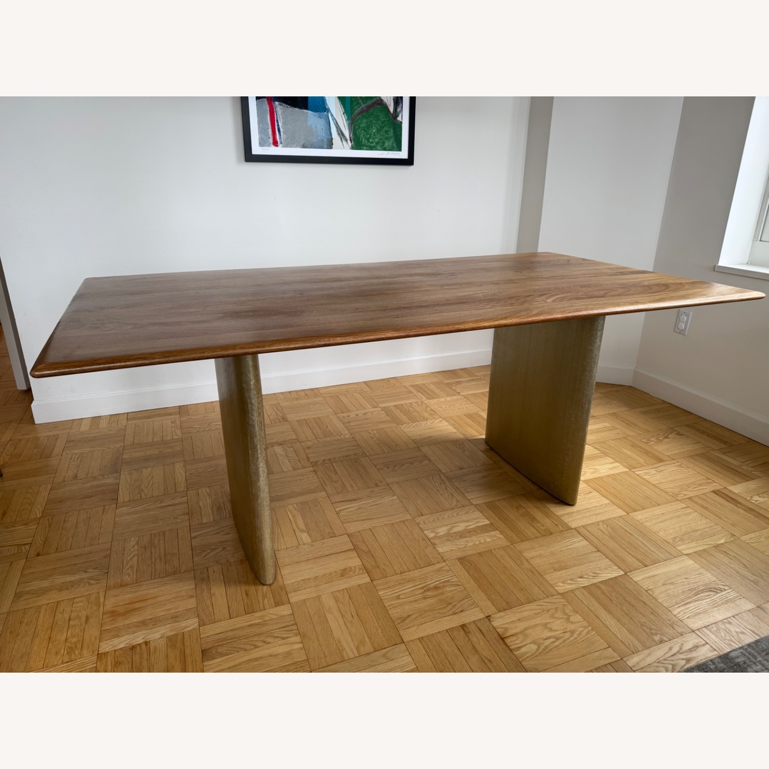 West Elm Anton Dining Table W 6 Jack Metal Chairs - image-11