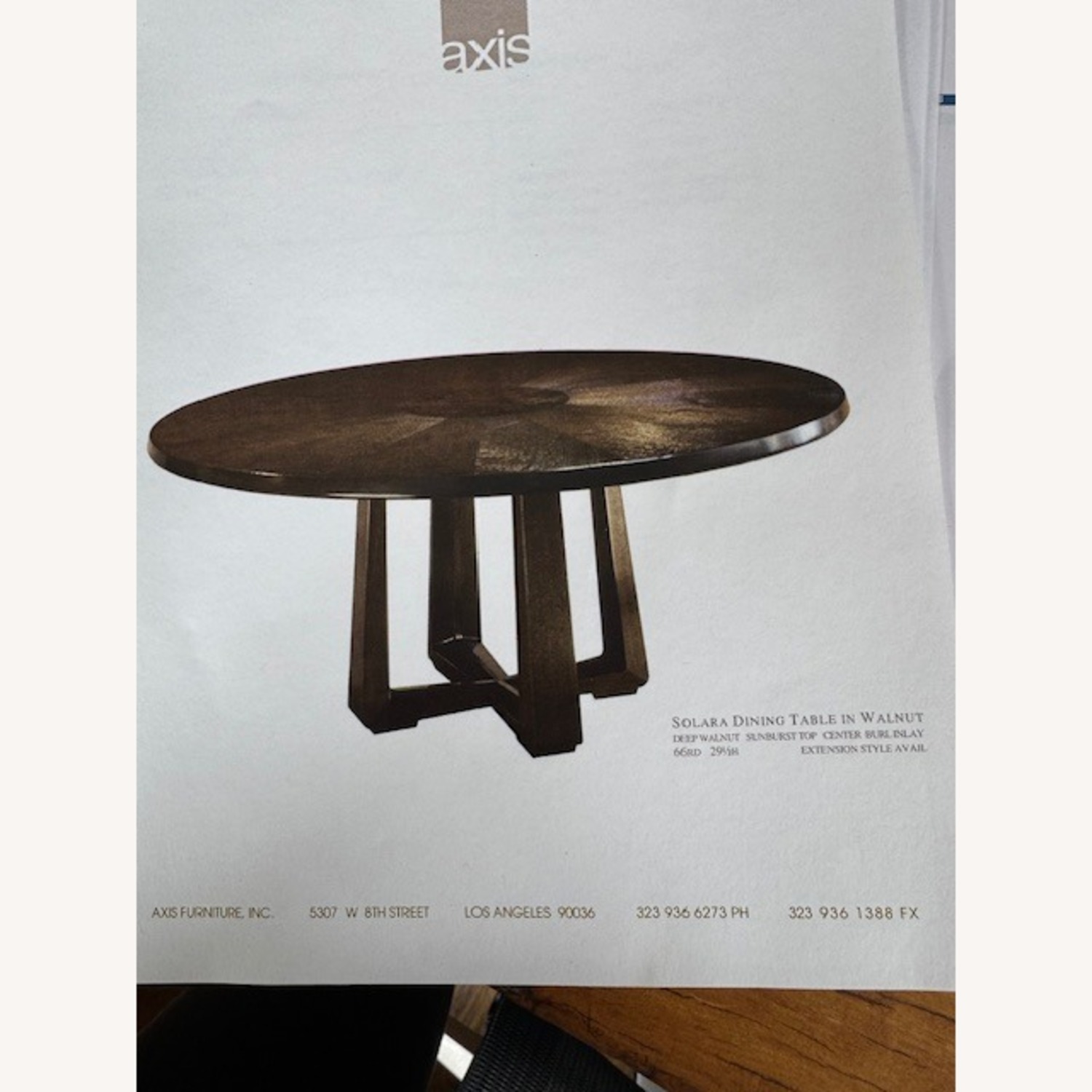  Vintage Solara Dining Table - 66' - image-2