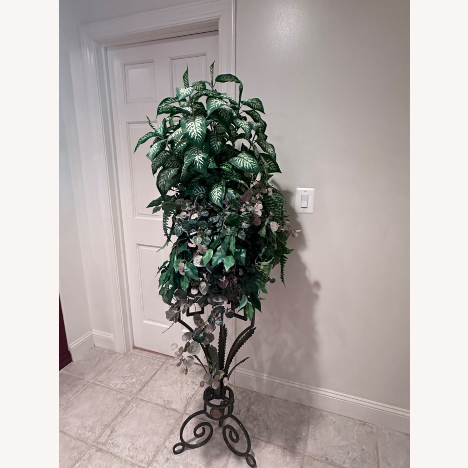 Greek-style Plant Stands with Plants - image-3