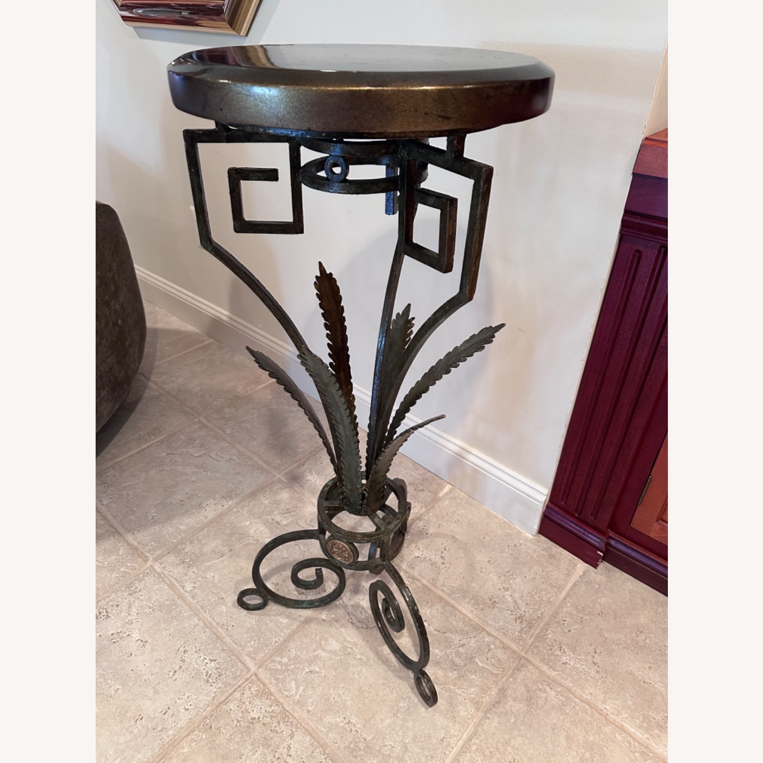 Greek-style Plant Stands with Plants - image-5