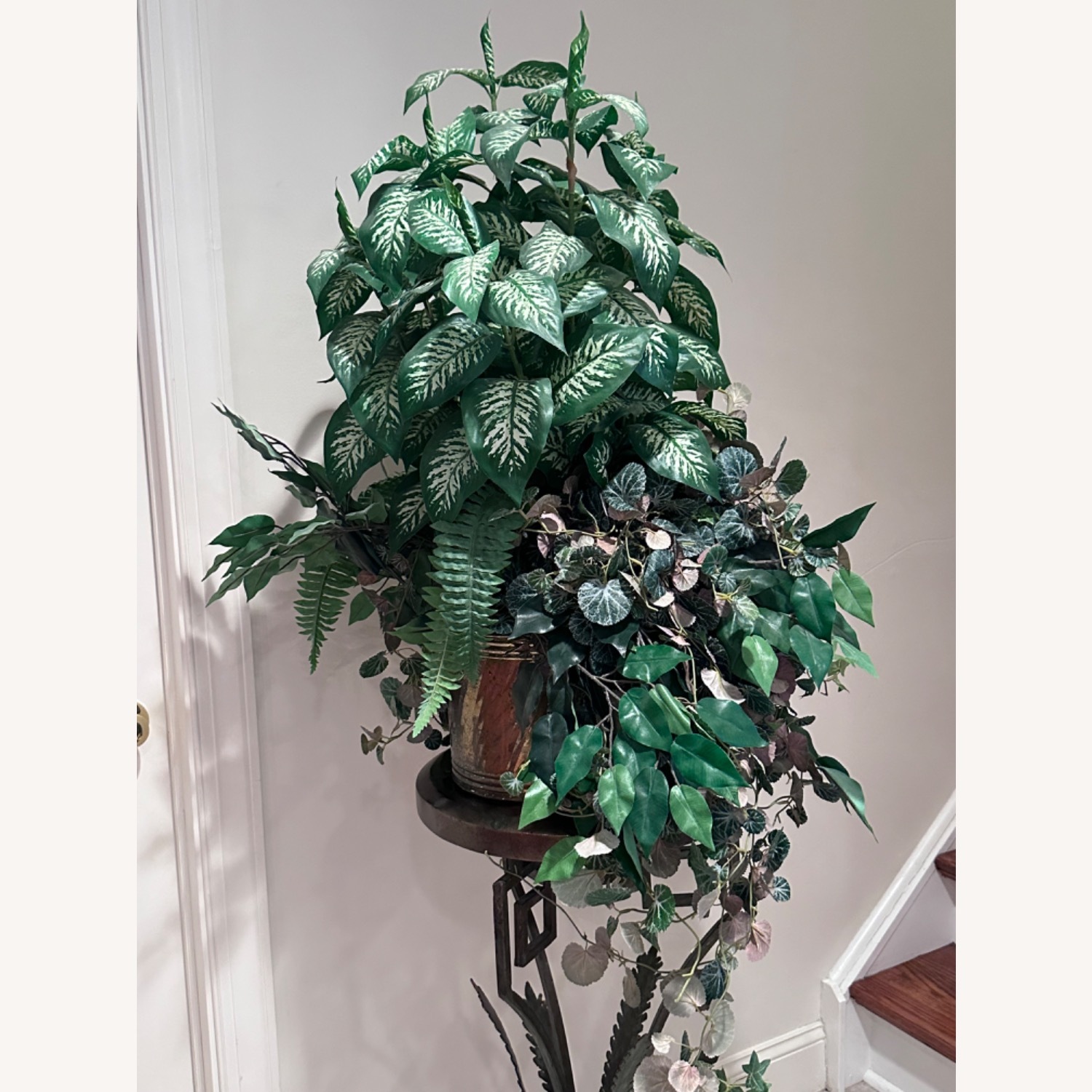 Greek-style Plant Stands with Plants - image-4