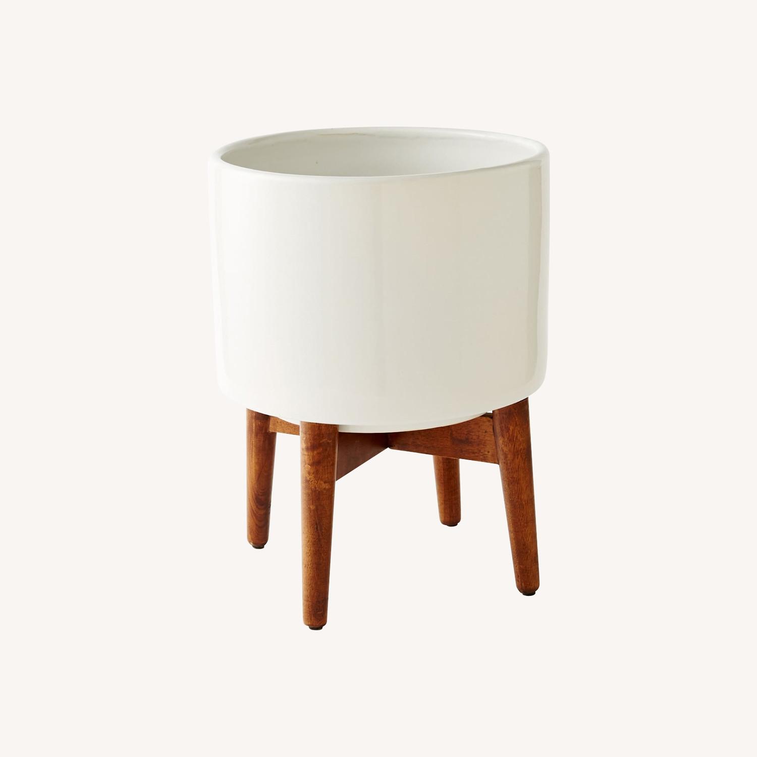 West Elm Mid-Century Planter - image-0
