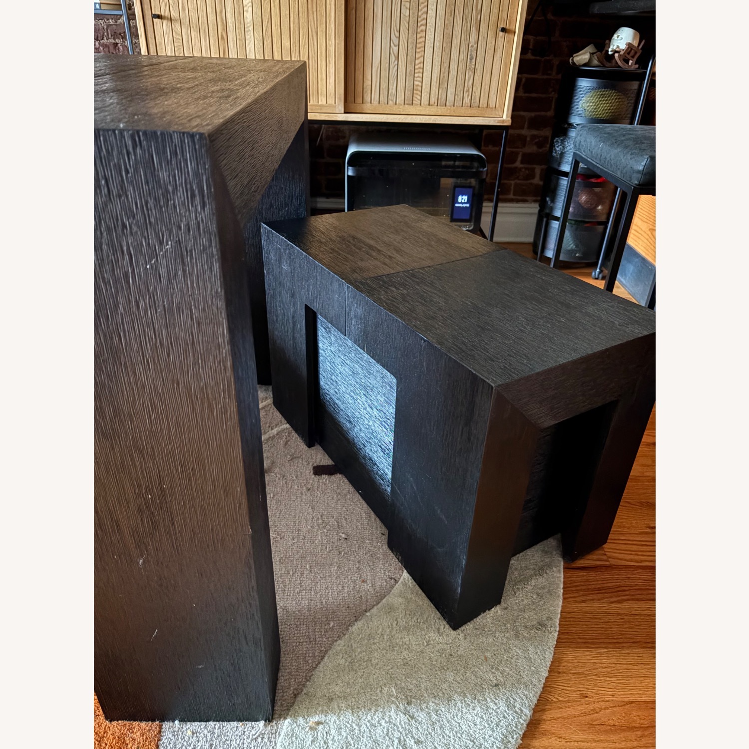 Black Transformer Dining Set with 2 Benches - image-4