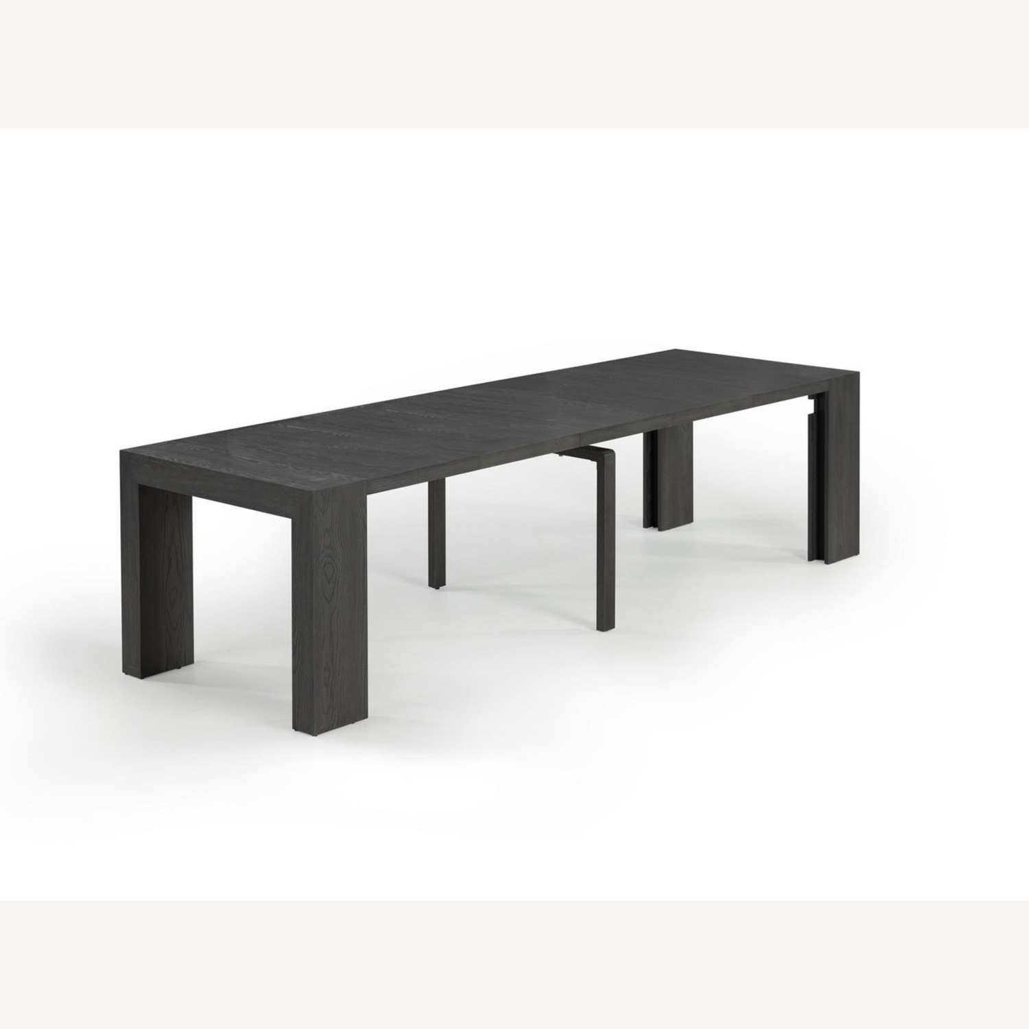 Black Transformer Dining Set with 2 Benches - image-7