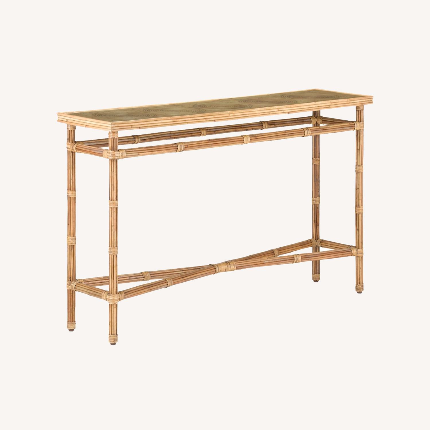 Silang Bamboo Console Table - image-0